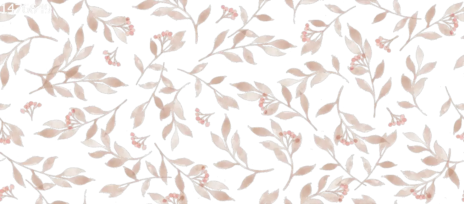 Berry Branches Small Pastel Off White