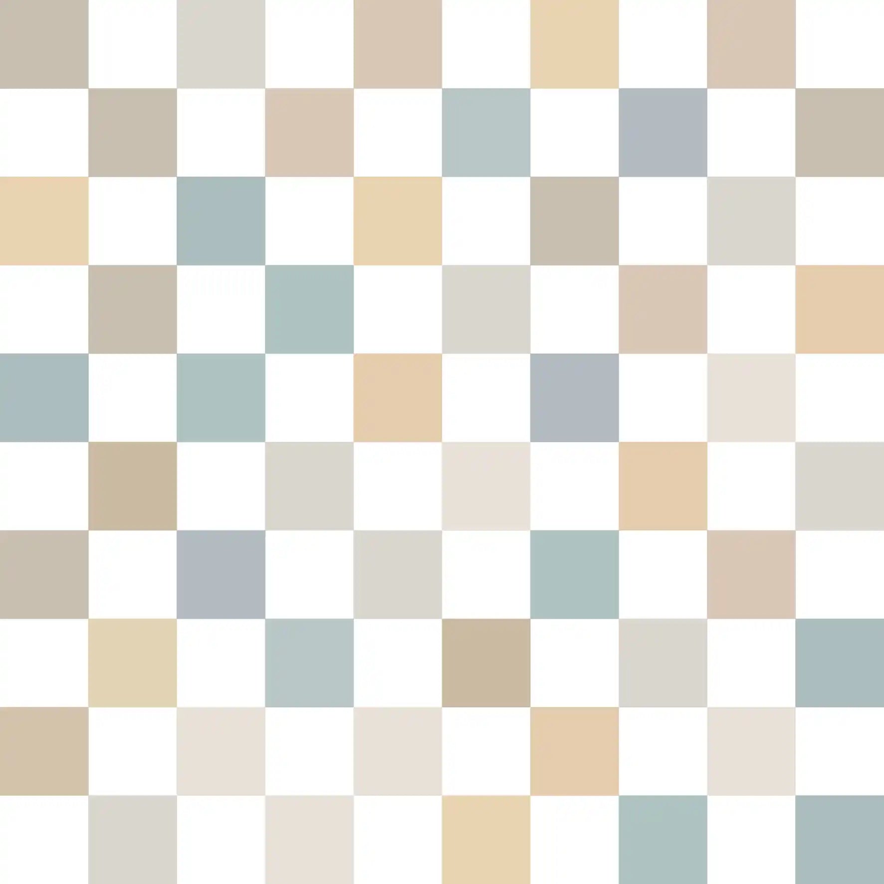 Checkered Blue Brown