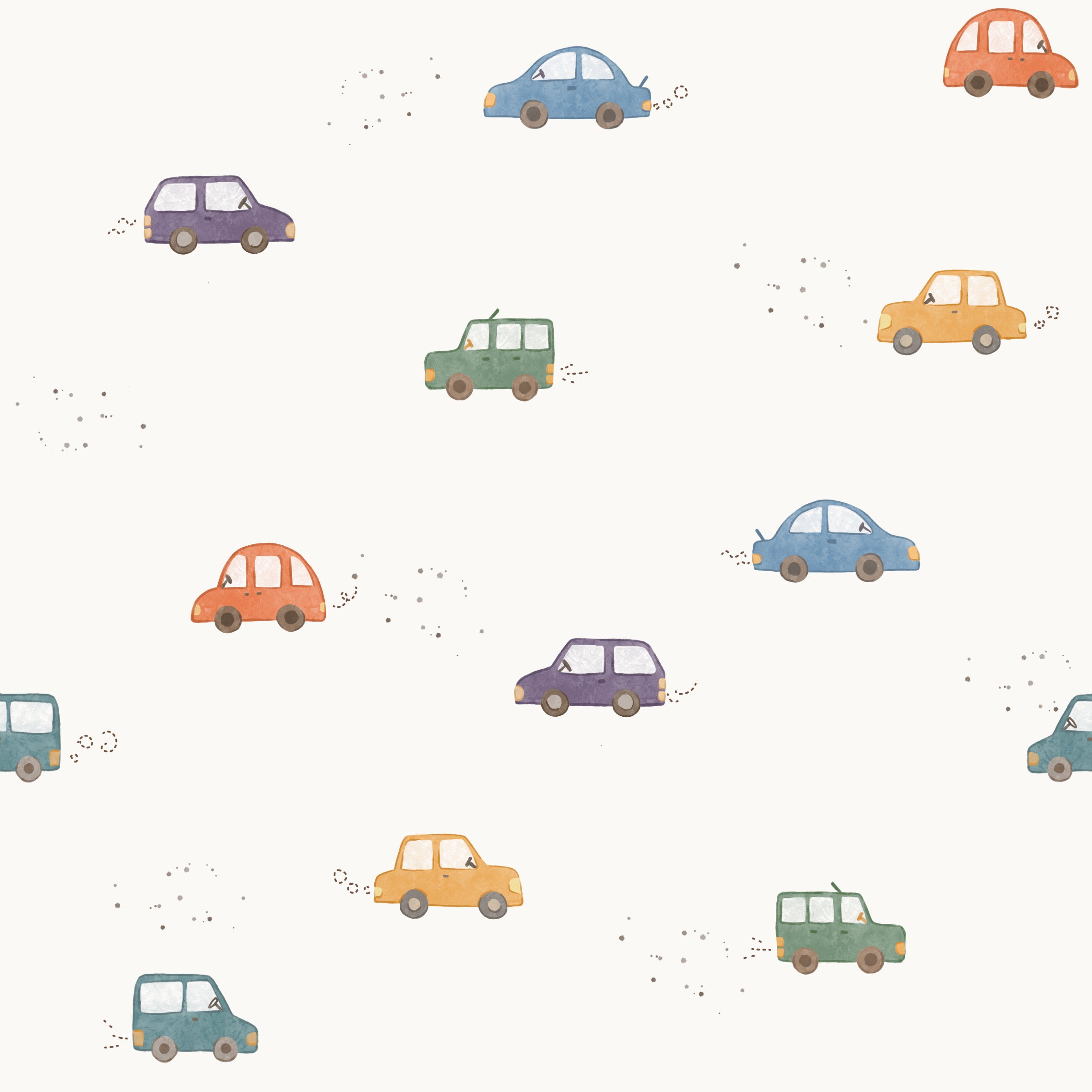 Little Autos Forest Offwhite