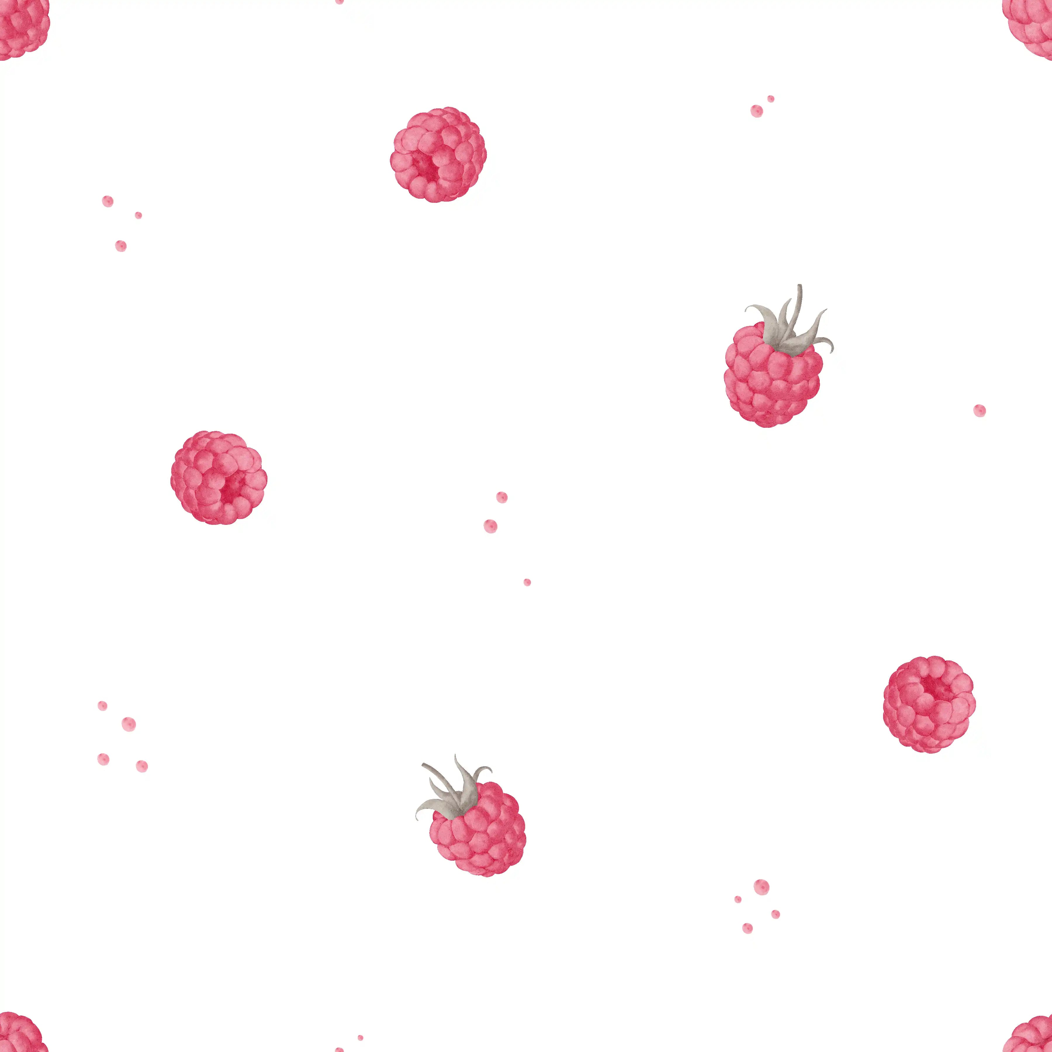 Small Raspberry White