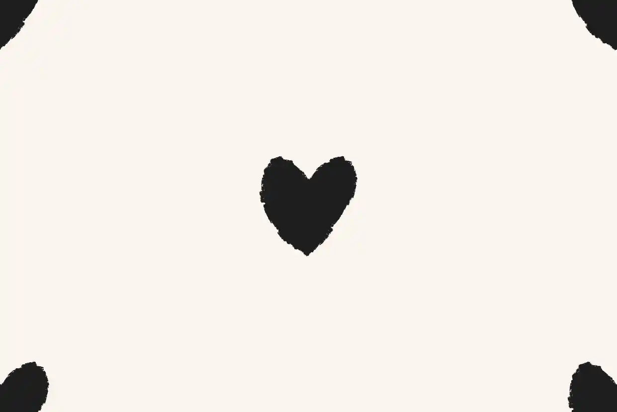 Hearts Black - Family Fabrics B.V.