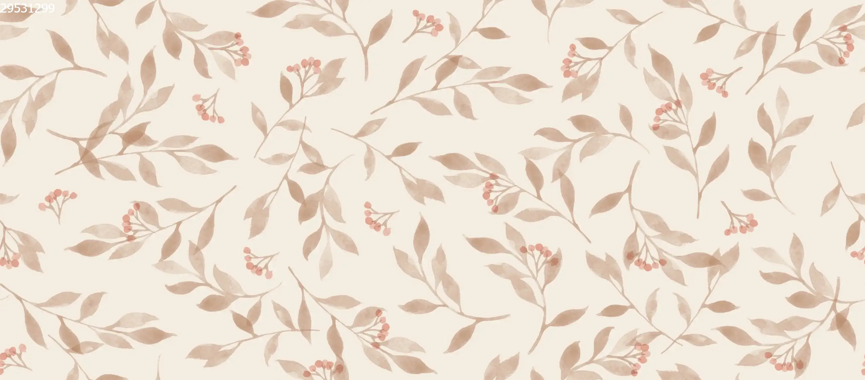 Berry Branches Big Pastel - Family Fabrics B.V.