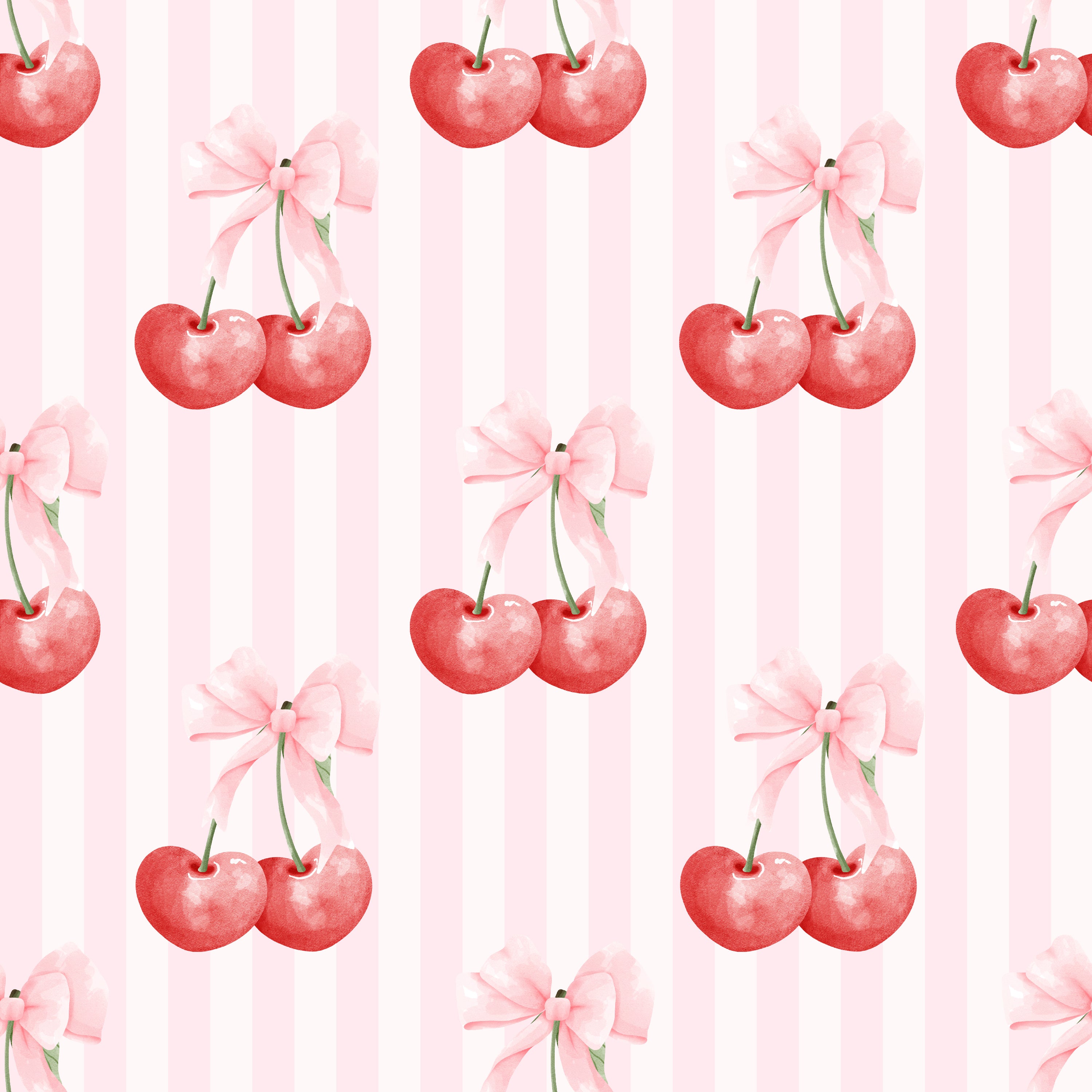 Cherries and Stripes - Family Fabrics B.V.