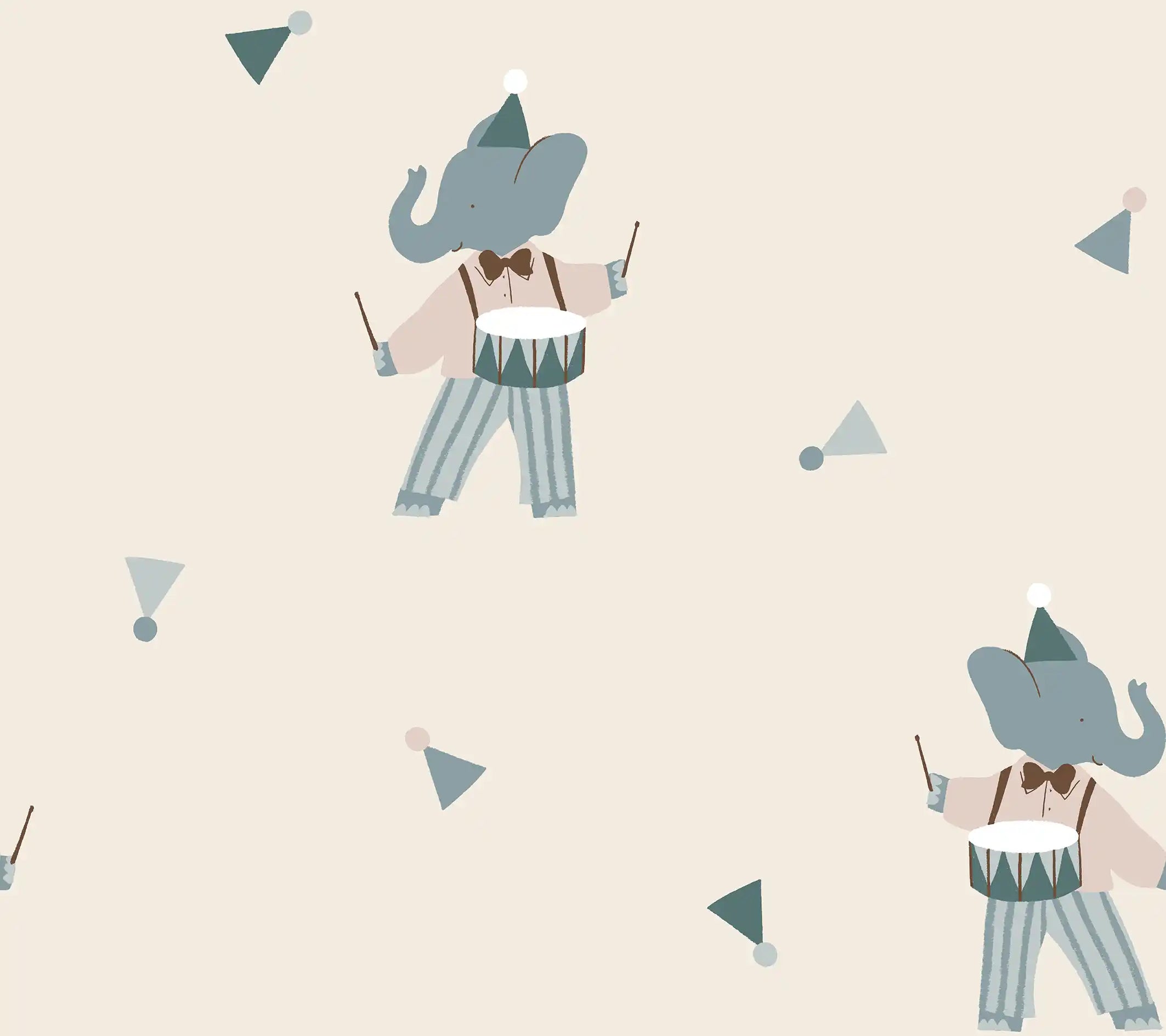 Drumming Elephant - Family Fabrics B.V.