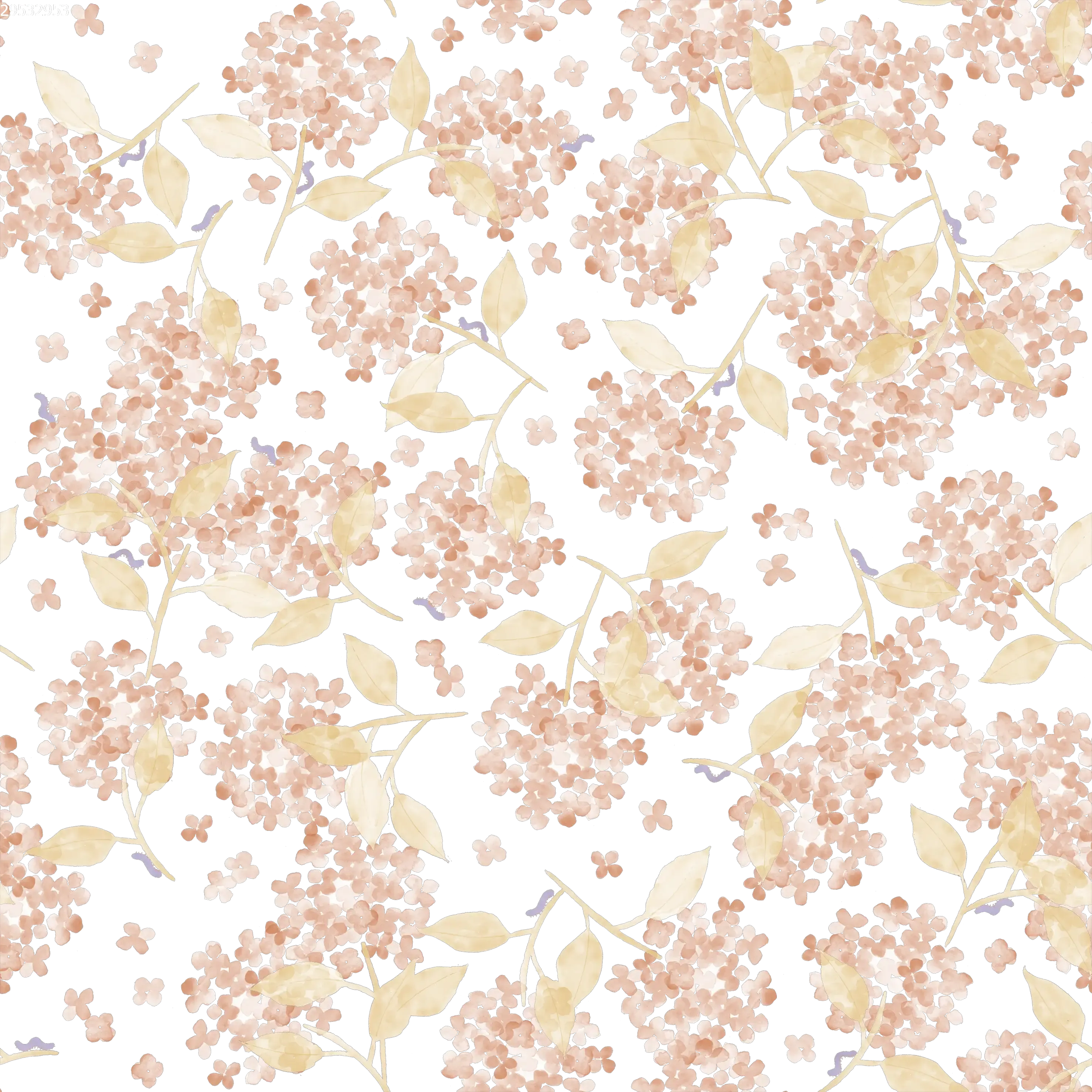 Hortensia Pink White - Family Fabrics B.V.