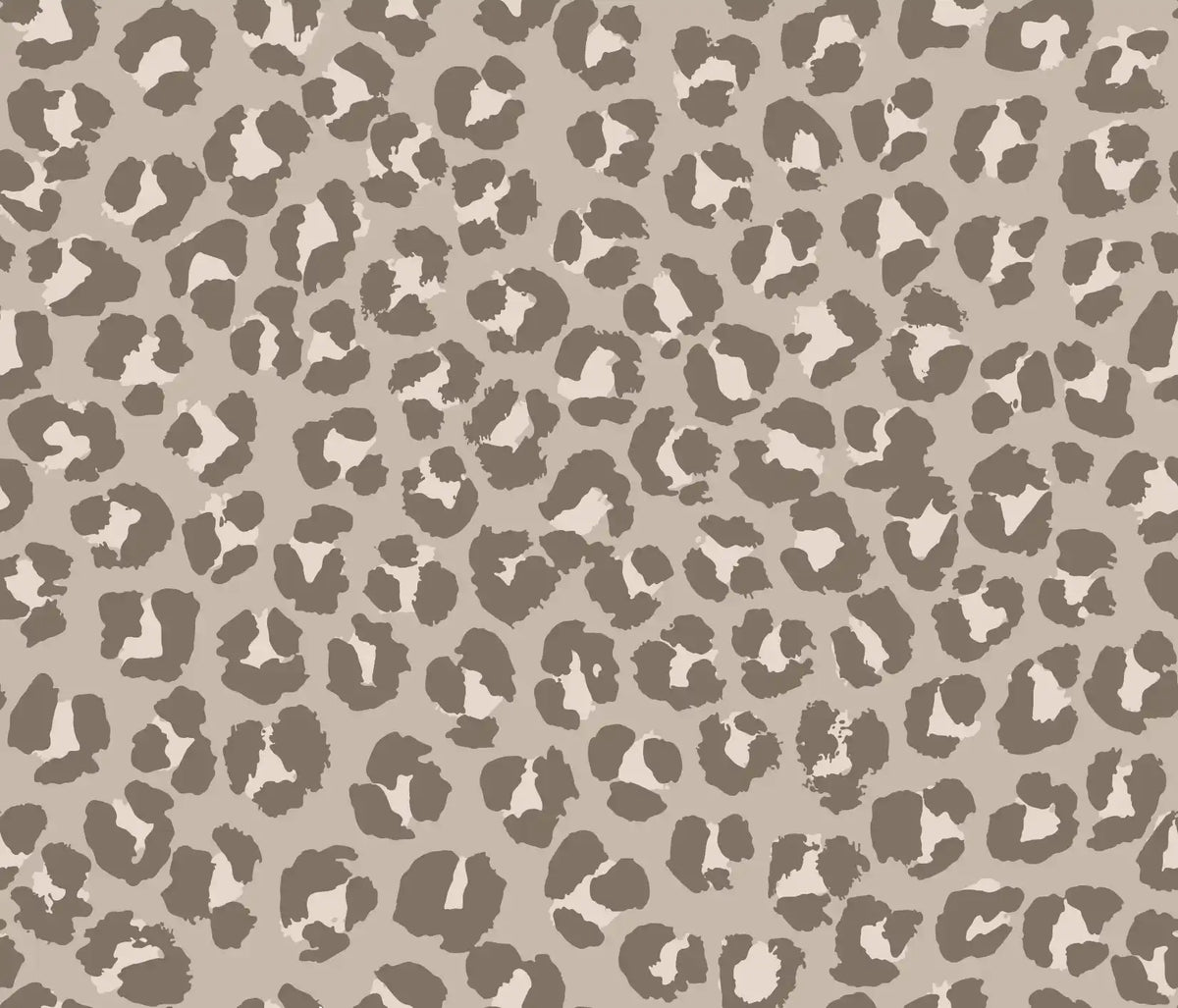 Small greige jersey fabric with leopard spots pattern by Family Fabrics B.V. Showcasing the textured fabric design.
