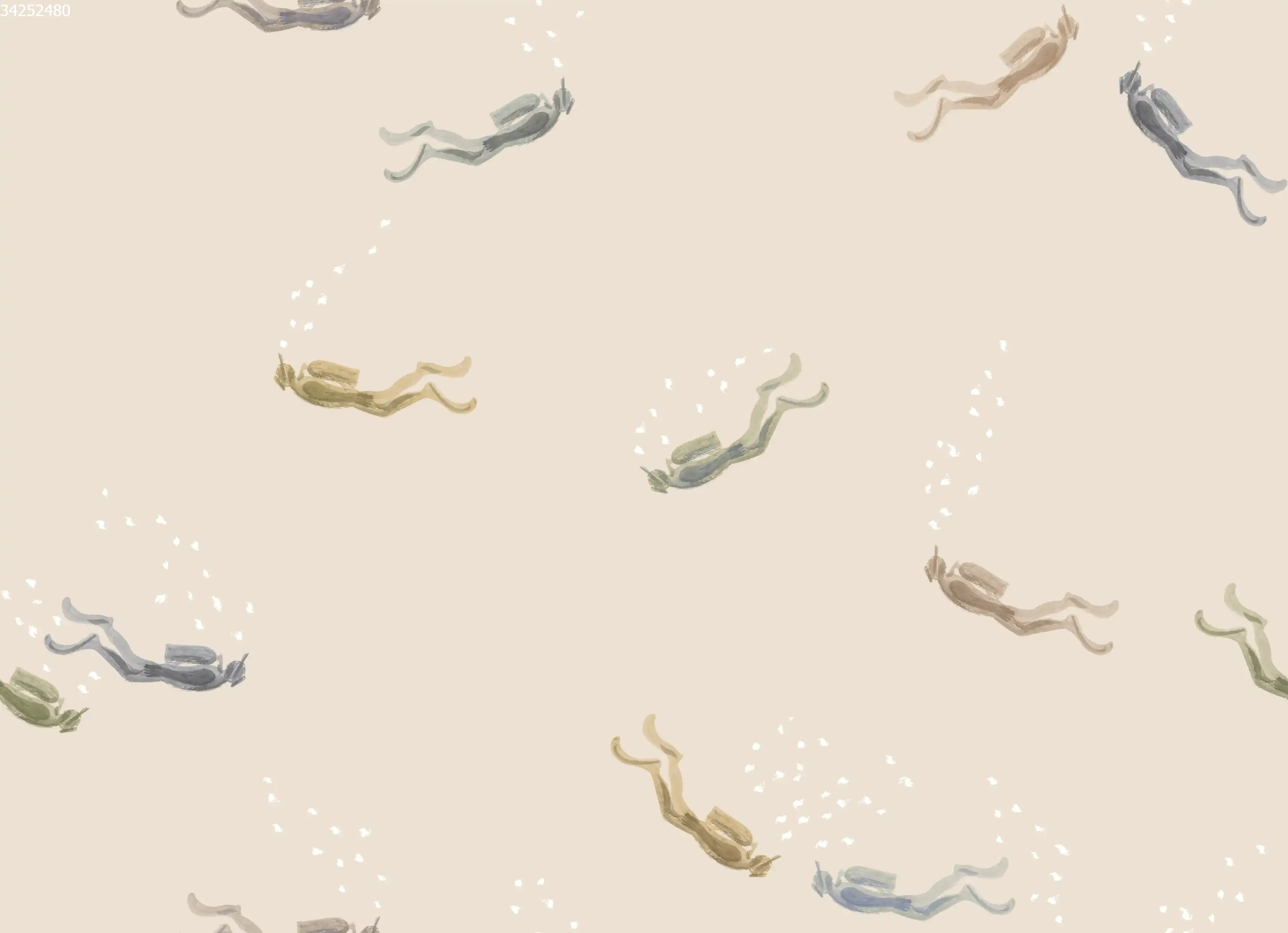 Scuba Diver Sand - Family Fabrics B.V.