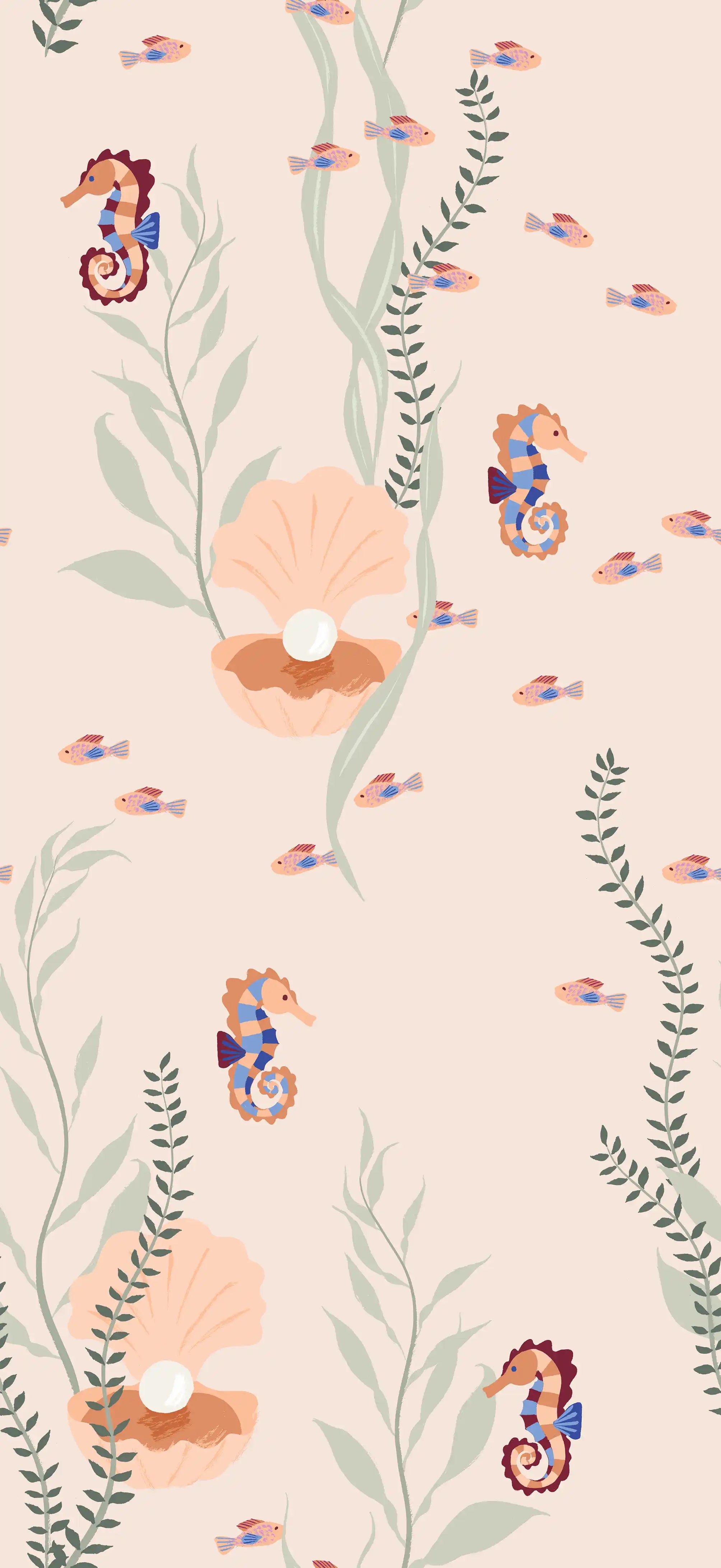 Under the Sea Peach - Family Fabrics B.V.