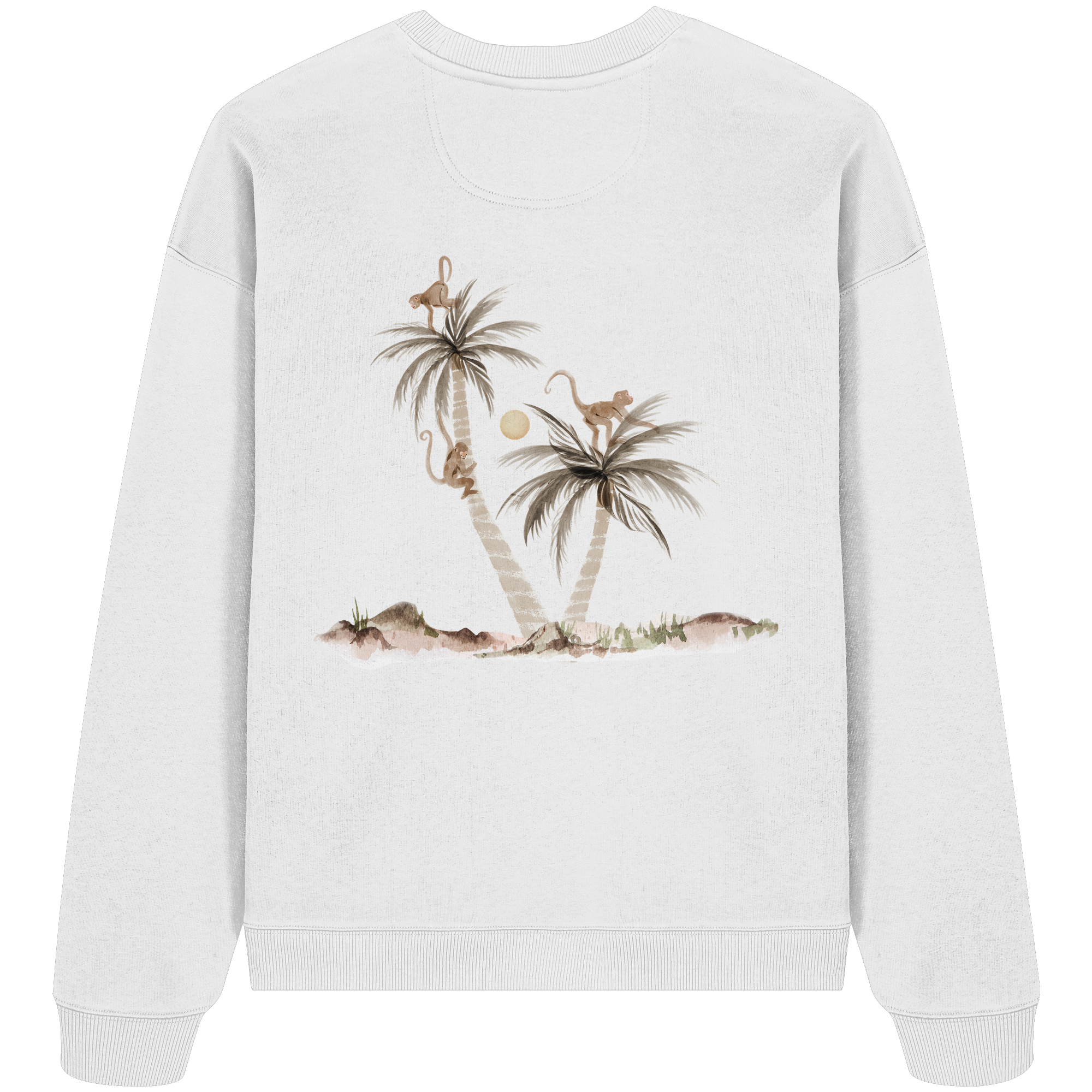 Palms & Monkets Adult - Organic Oversize Sweatshirt - Family Fabrics B.V.