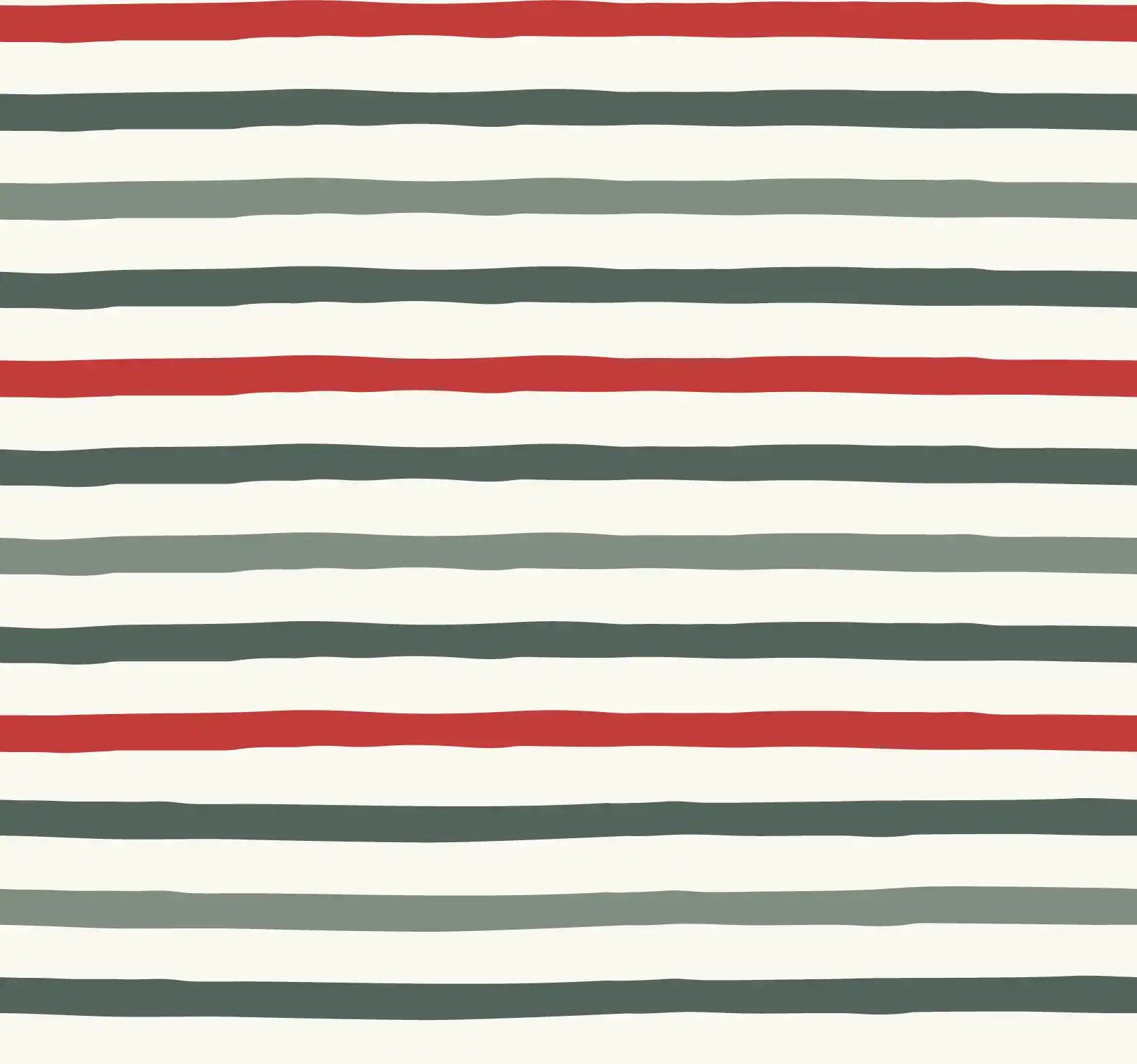 Horizontal Stripe Red Green - Family Fabrics B.V.