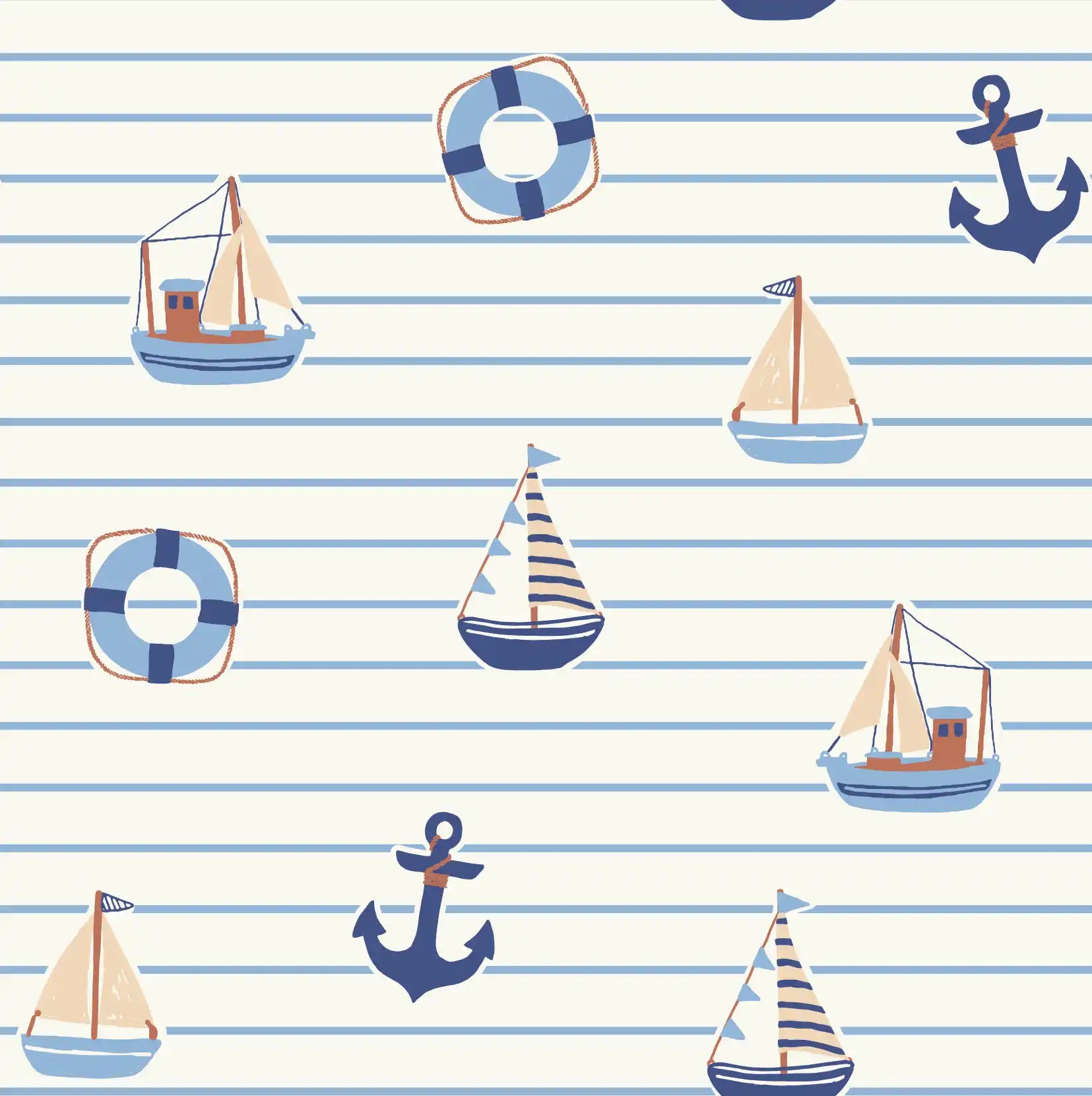 Little Sailor Cream - Family Fabrics B.V.