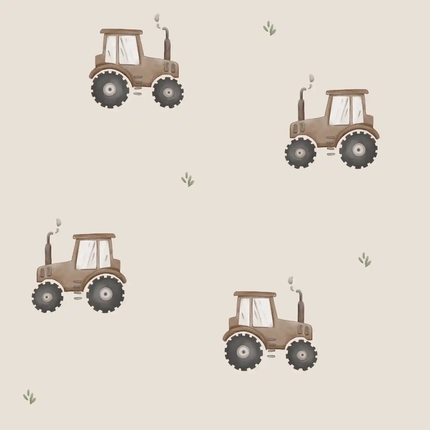 Brown Tractor Neutral - Family Fabrics B.V.