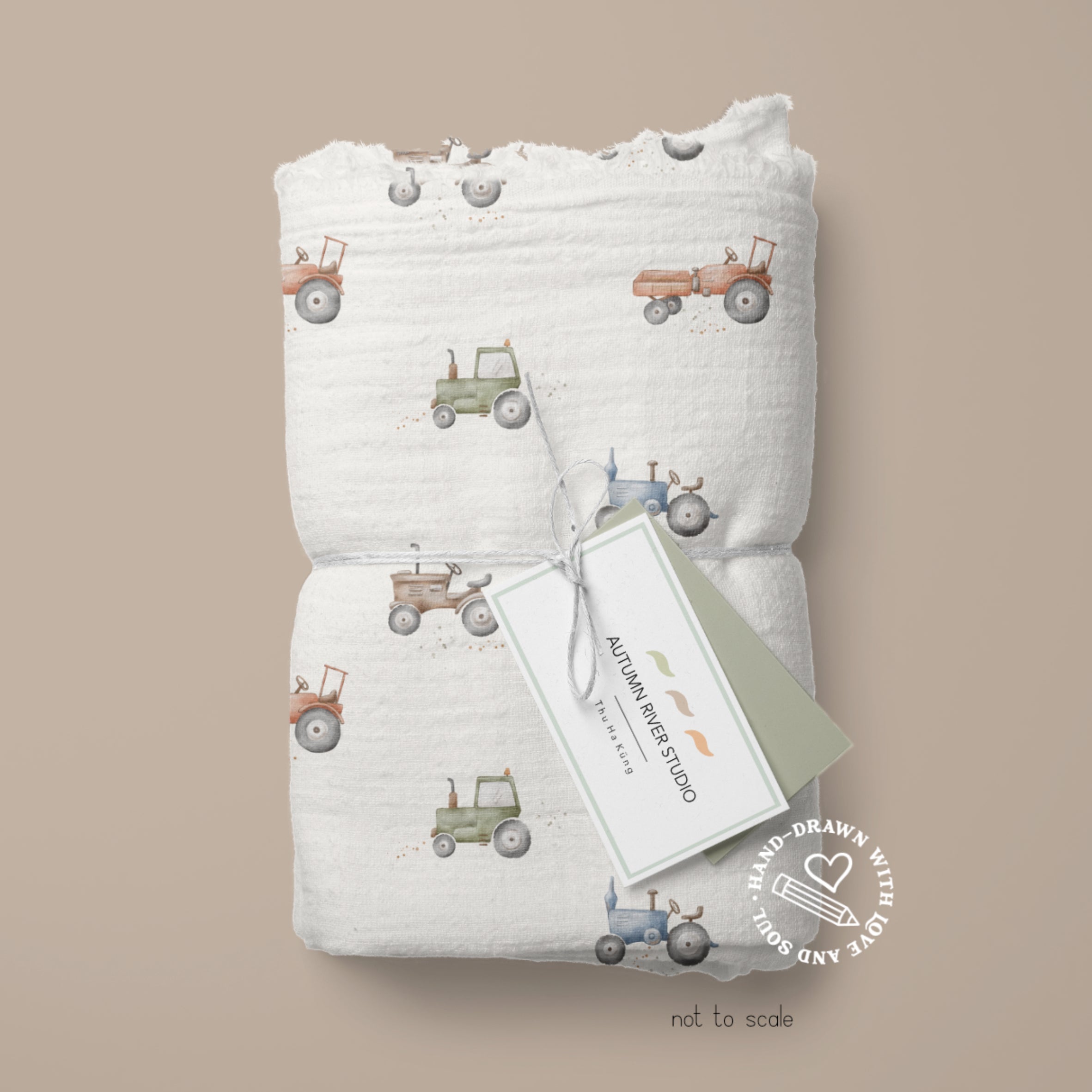 Vehicles print fabrics collection by Family Fabrics – cars, trucks, tractors and construction designs on jersey, rib and waffle fabrics.