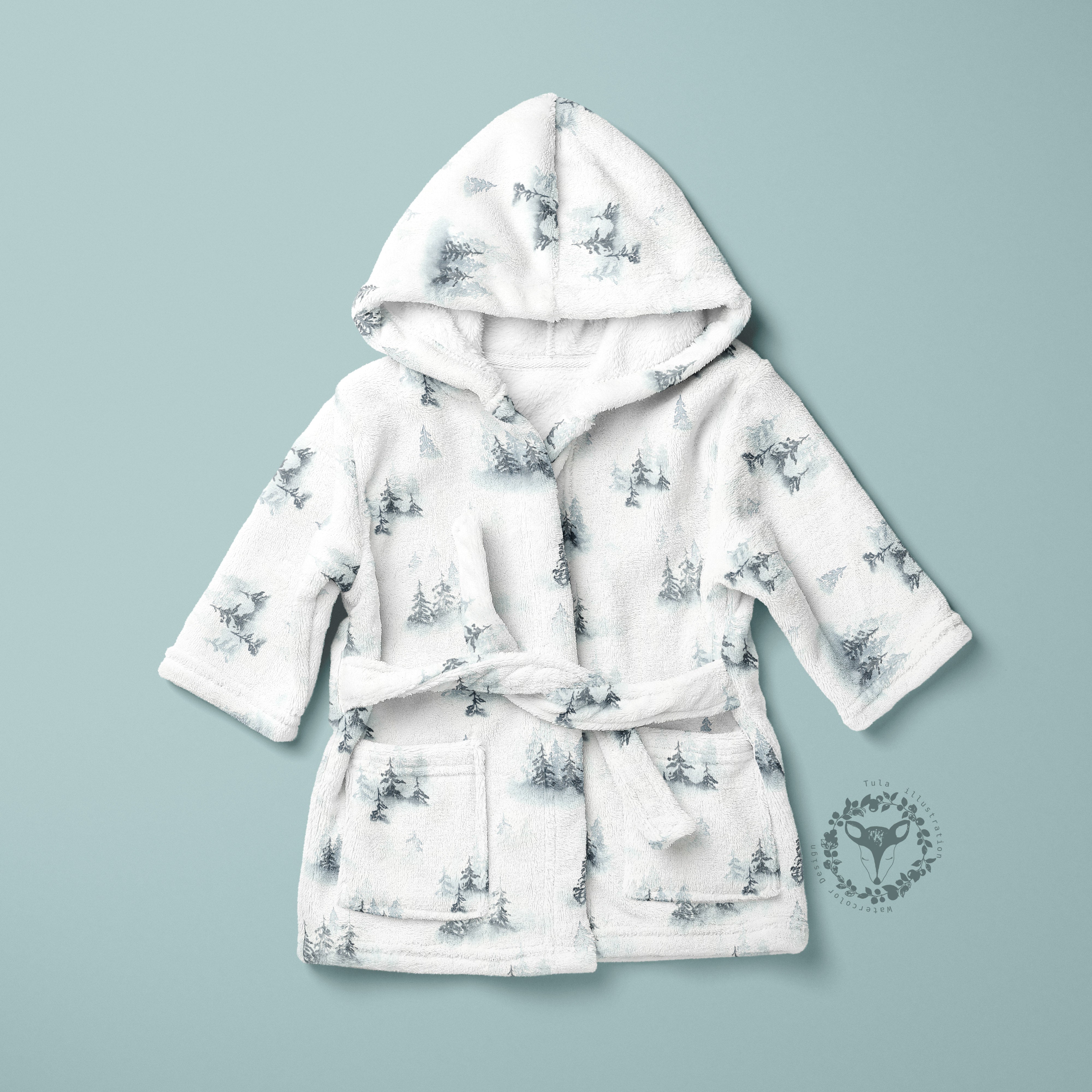 Winter and holiday fabrics collection by Family Fabrics – Christmas, snowflake and Halloween prints on soft jersey, rib and waffle fabrics.