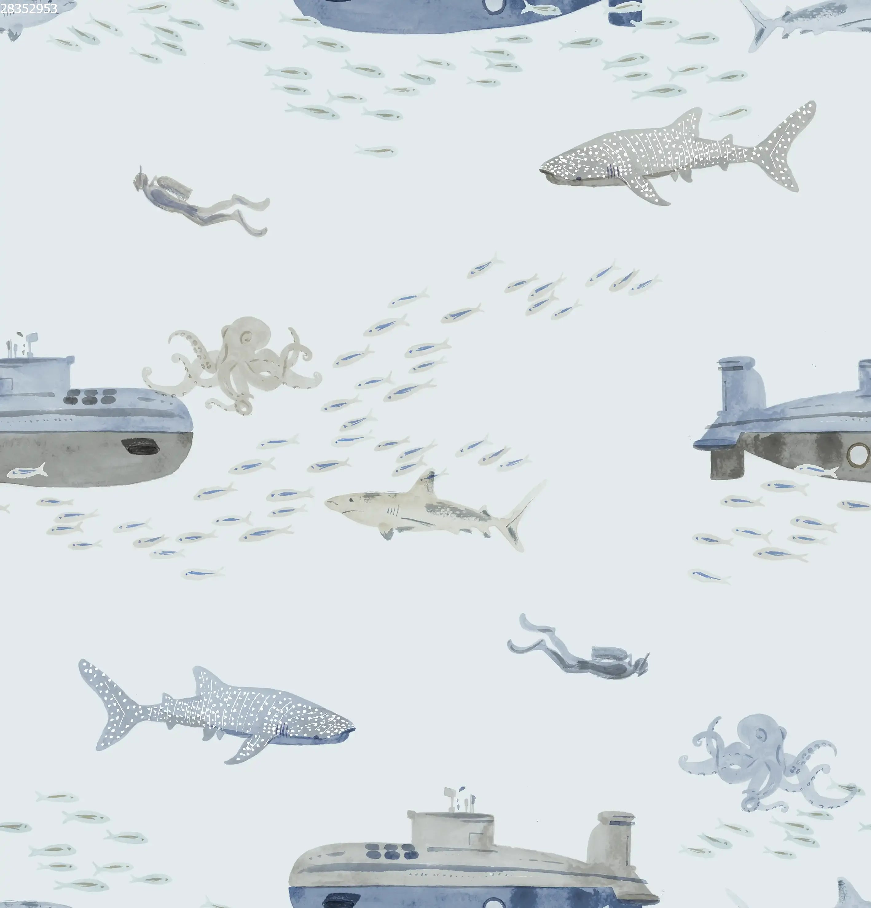 Deep Sea Diving Blue