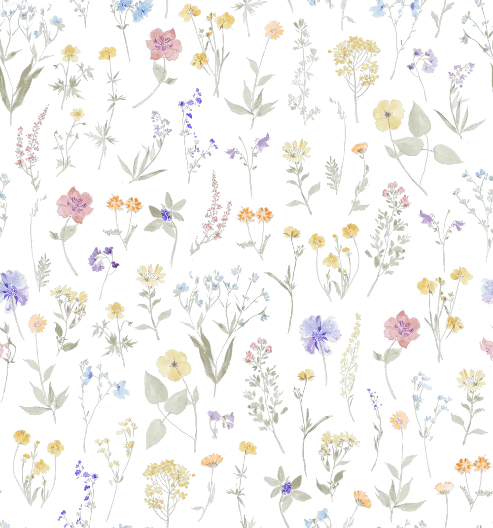 Wild Flowers Off White
