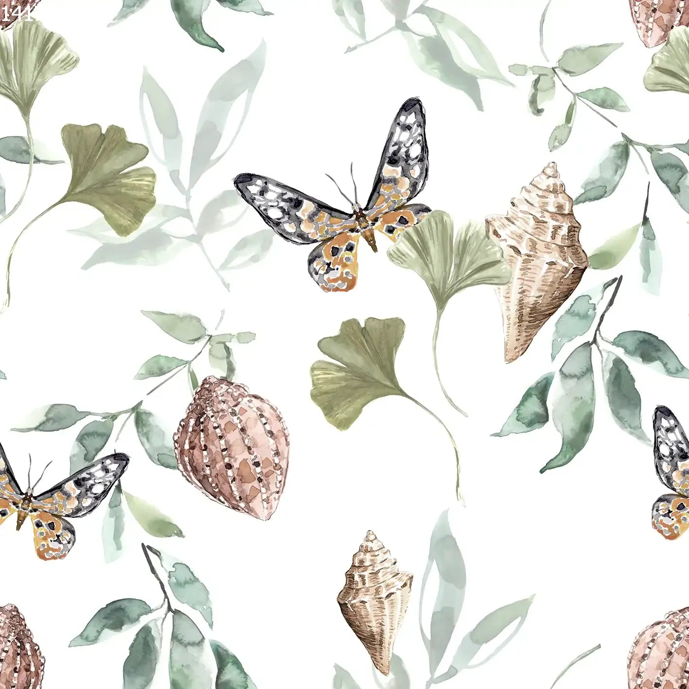 Shells & Leaves Off White