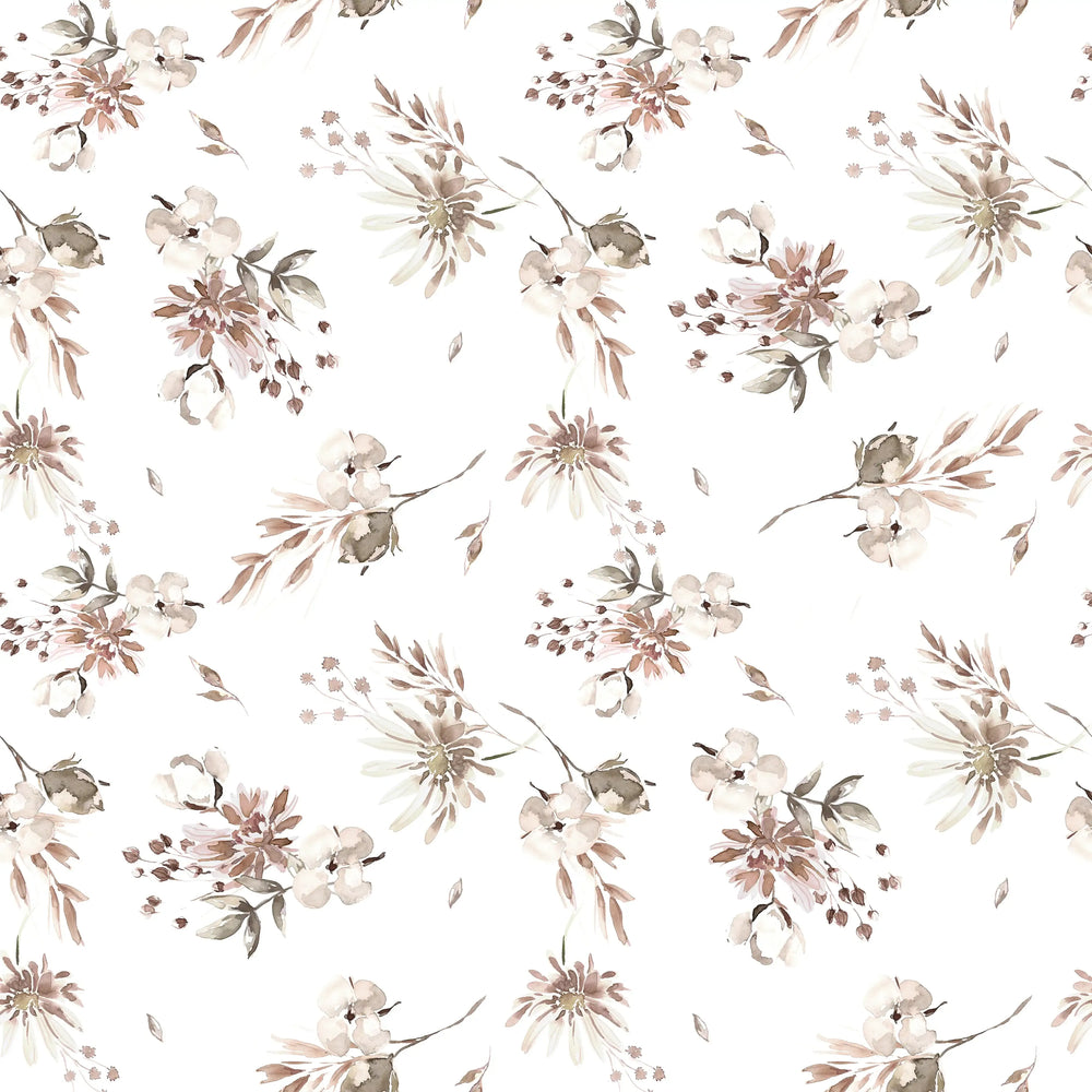 Dried Flowers Rose Off White