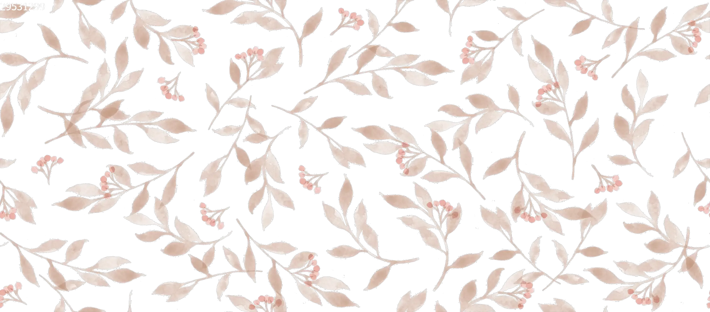 Berry Branches Big Pastel Off White