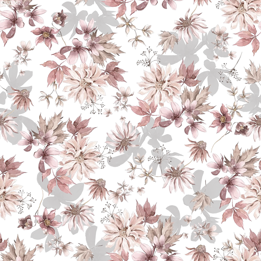 Winter Botanical Off White