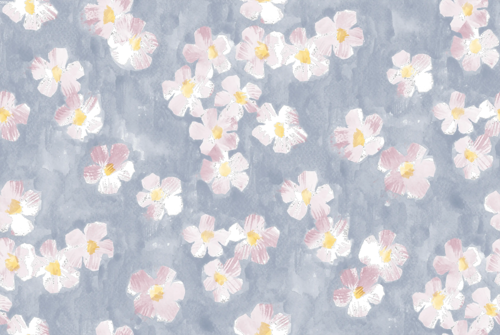 Bold Floral Blue Big