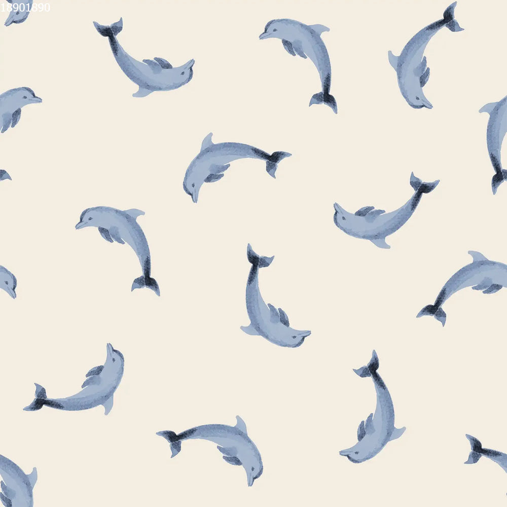 Dolphins Blue Beige