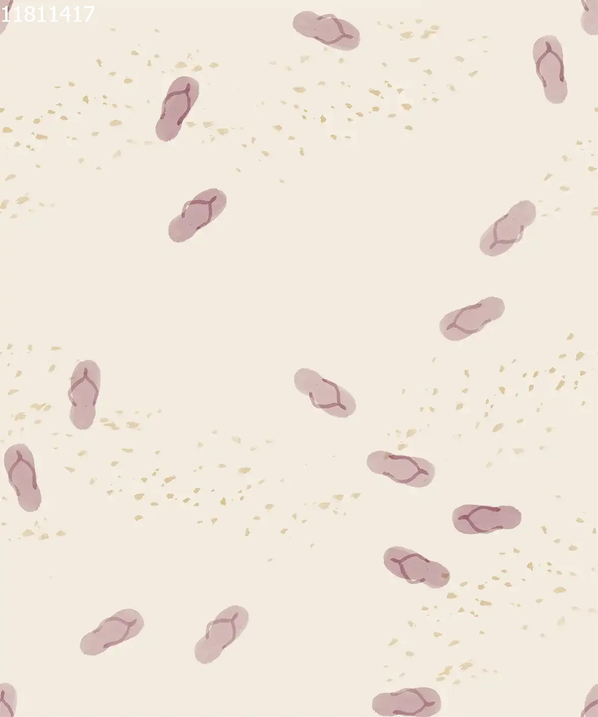 Flip Flops Purple Beige