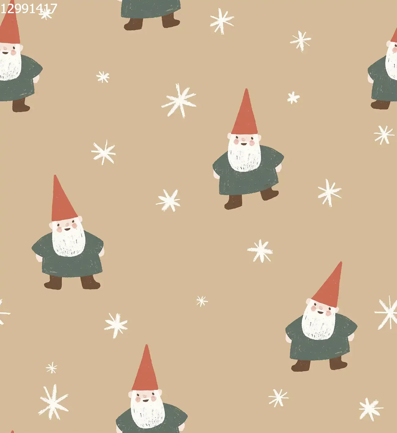 Christmas Gnome and Stars Small Toffee