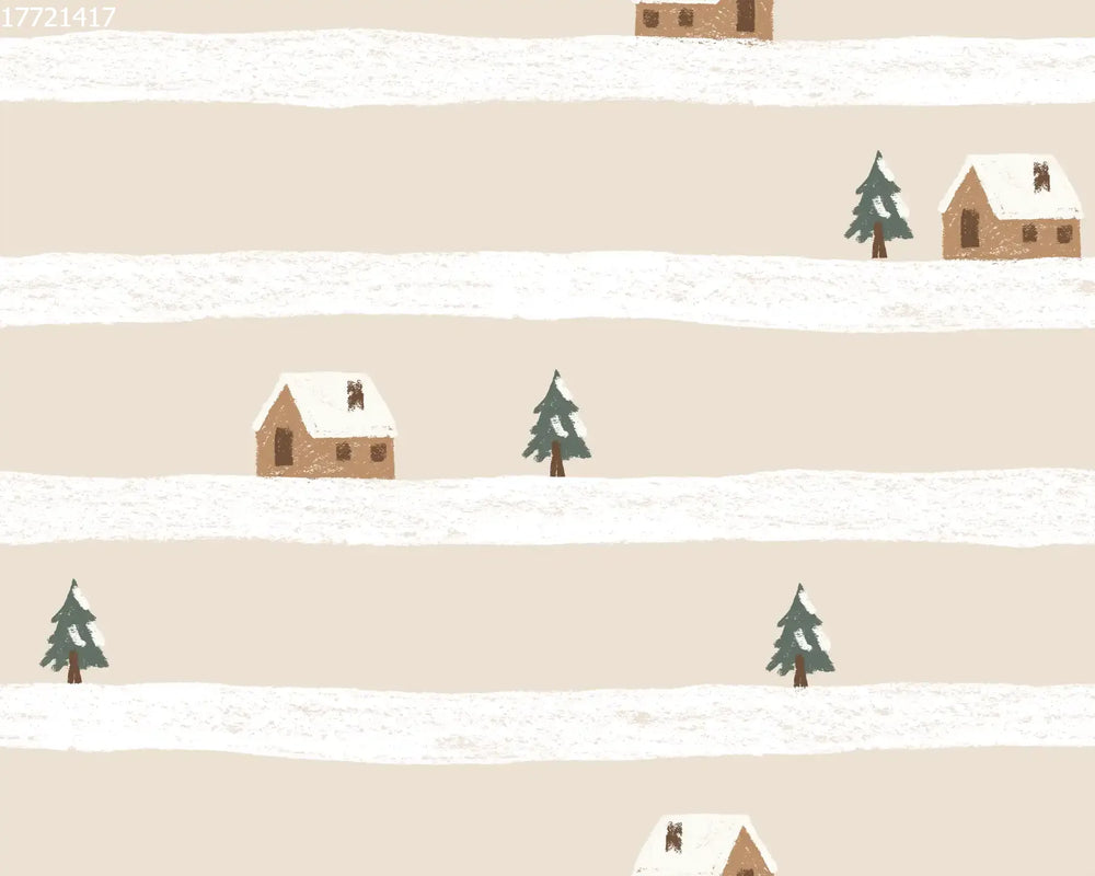 House in the Snow Stripe Beige