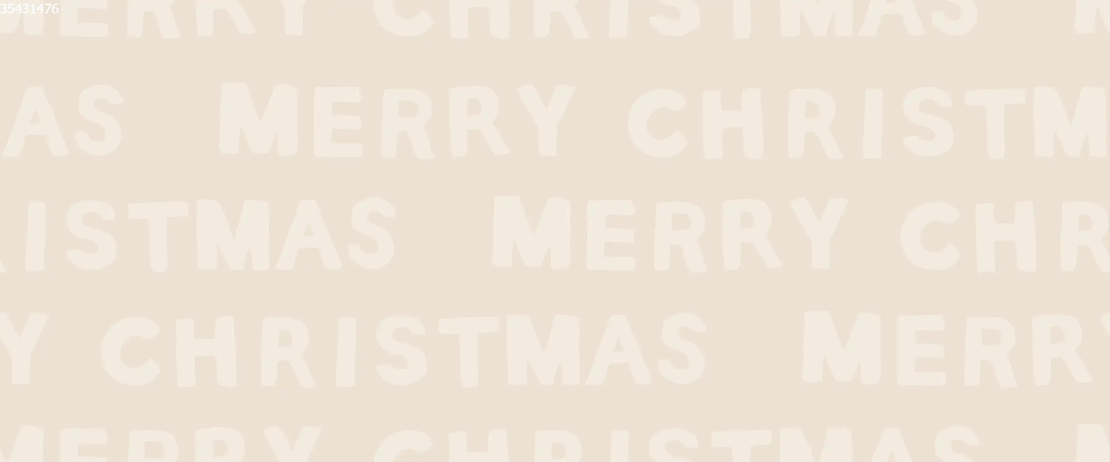 Merry Christmas Beige