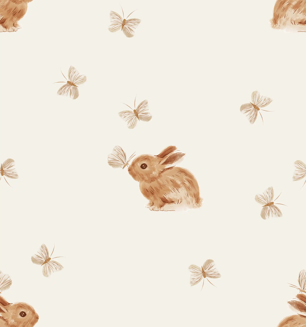 Baby Rabbit & Butterfly Offwhite Big