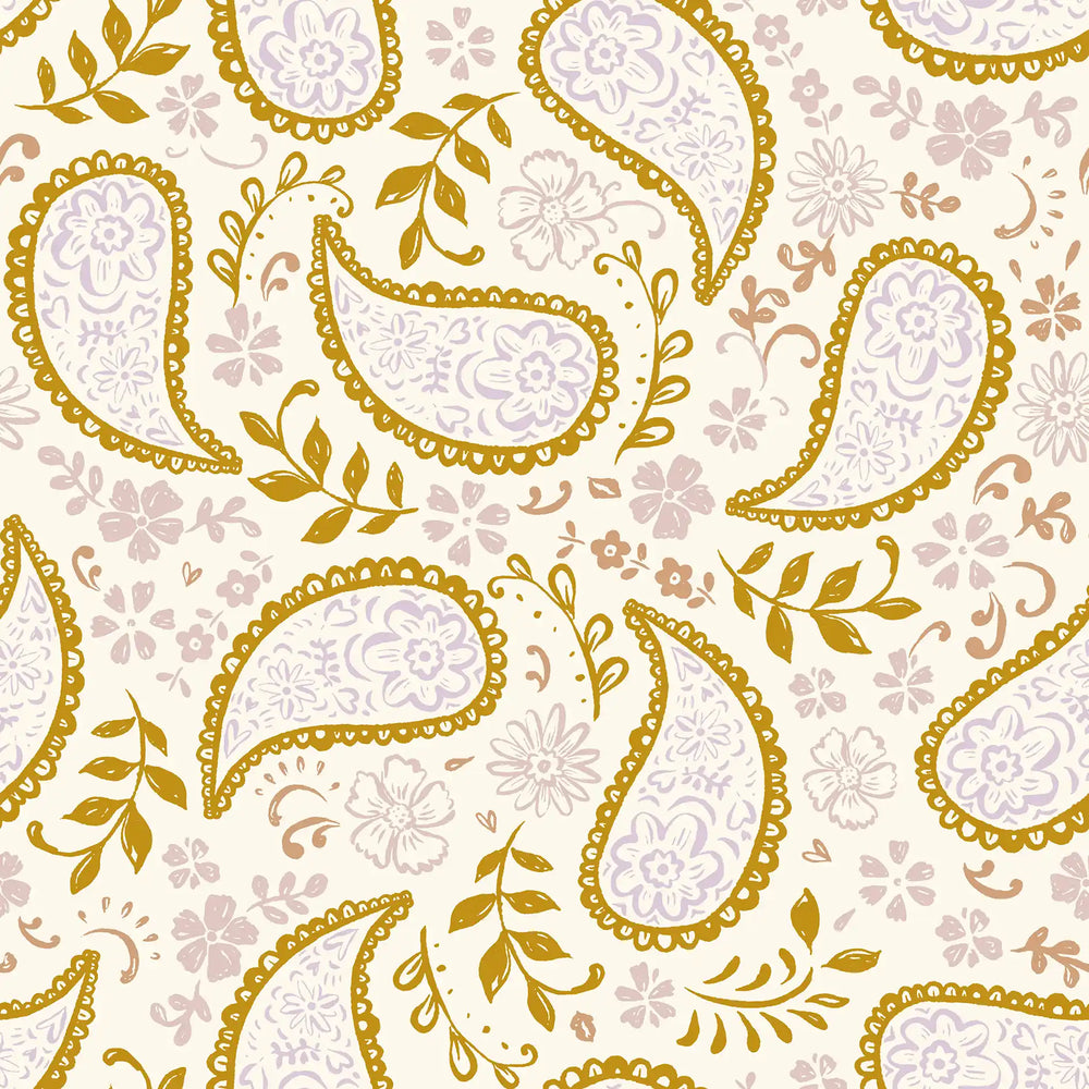 Paisley Dusty Pink & Ochre