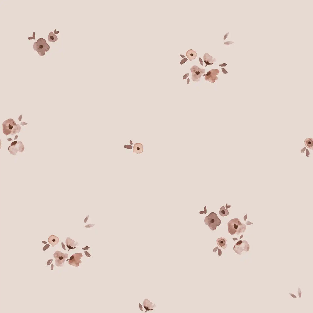 Cute Flowers Beige