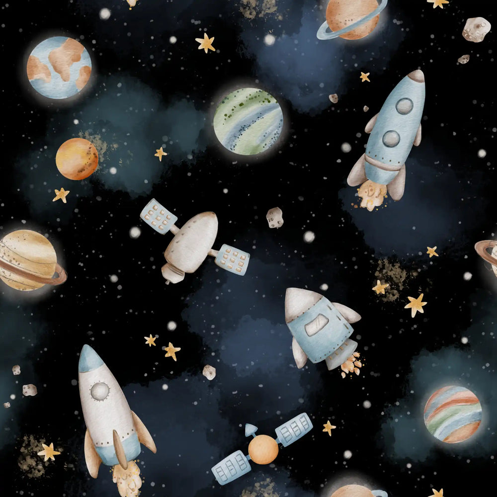 Spaceships Black Blue