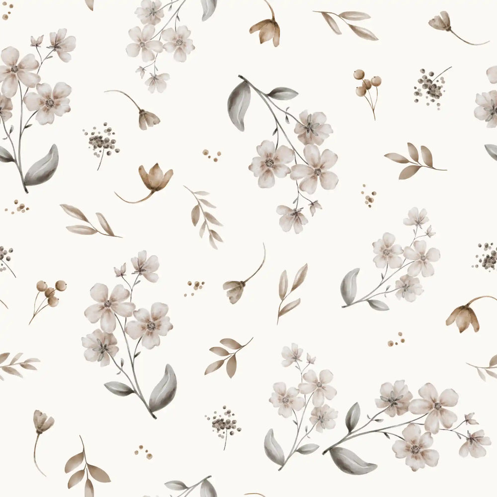 Floral Sarah Beige Ivory