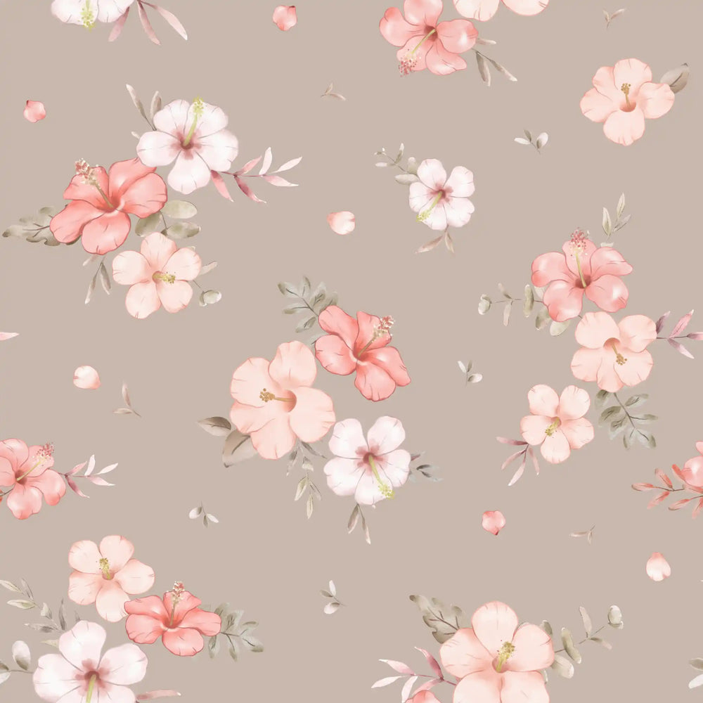 Floral Nalani Peach Mocca
