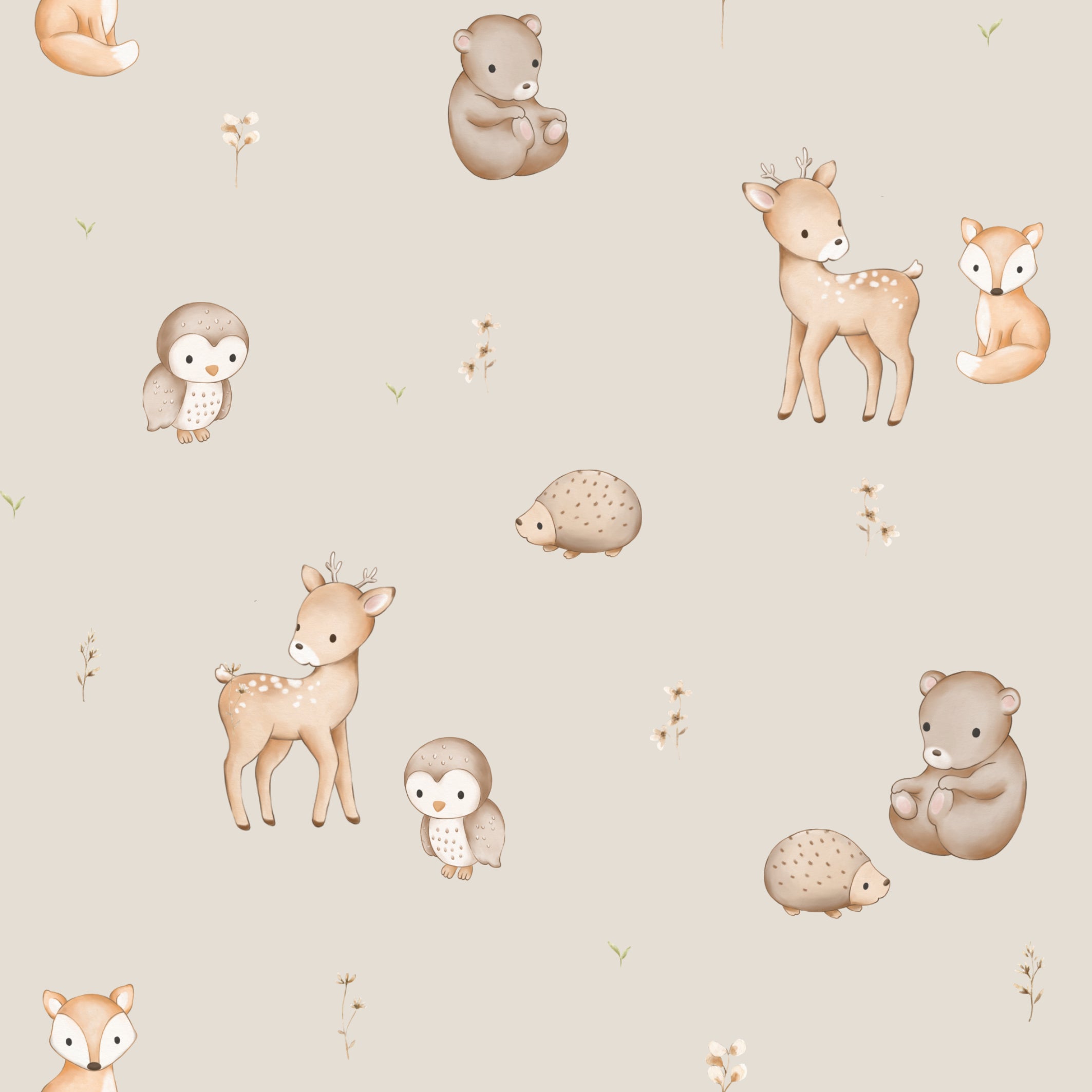 Forest Friends Series Ecru