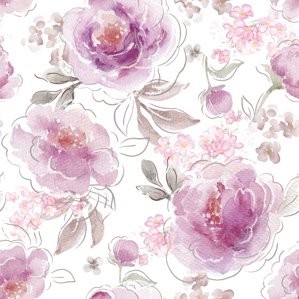 Floral Daria Pink White