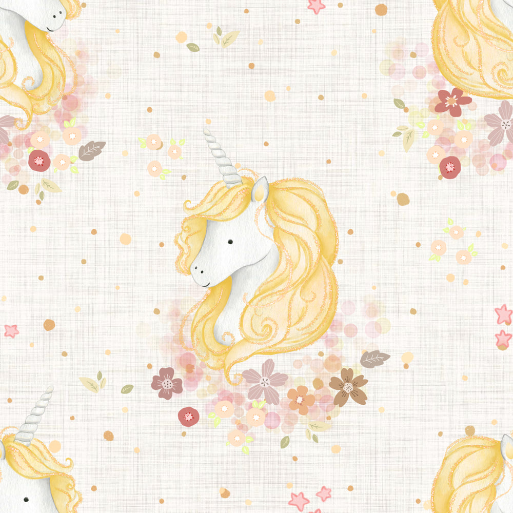 Sweet unicorn Yellow Linen