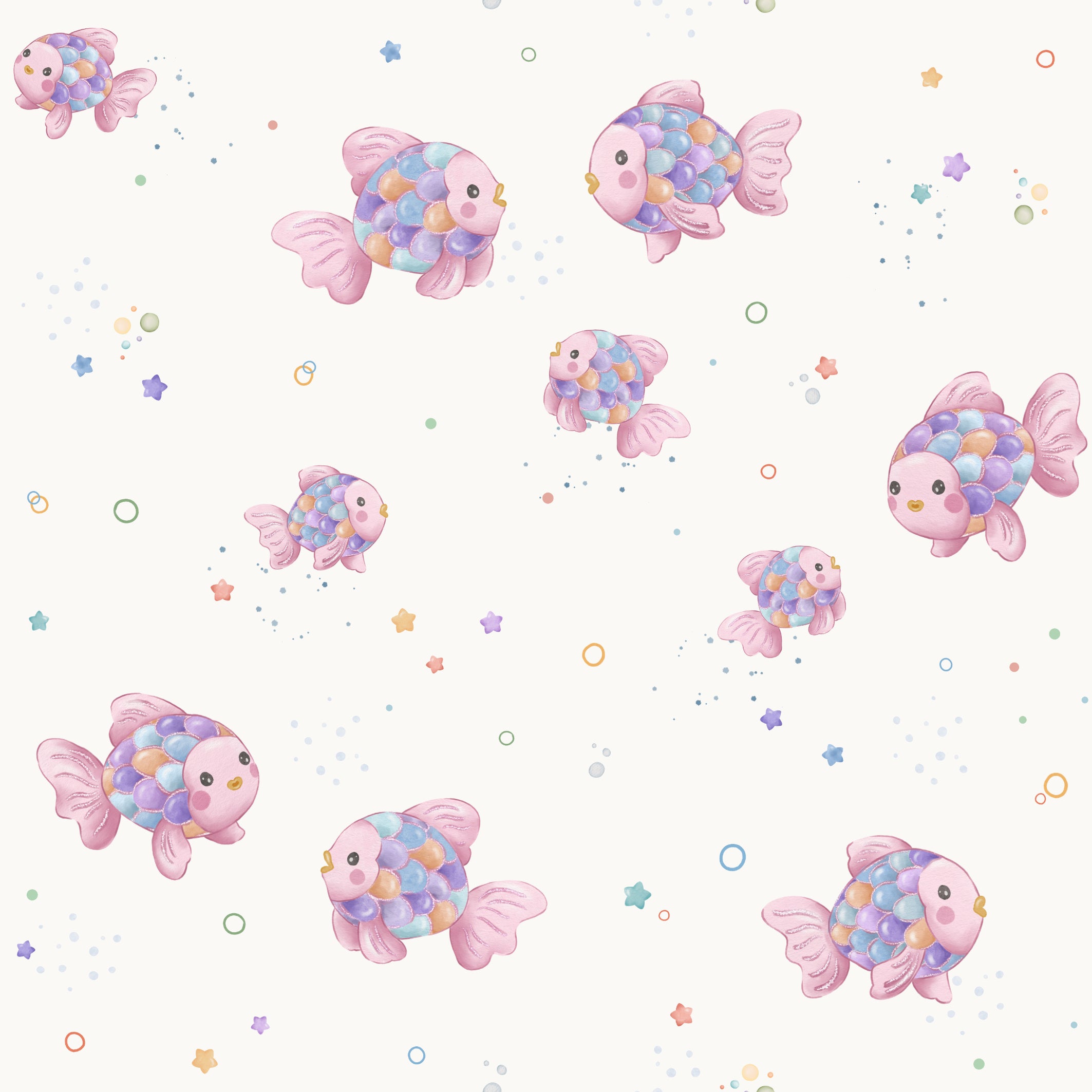 Girl Sparkling Fish OffWhite