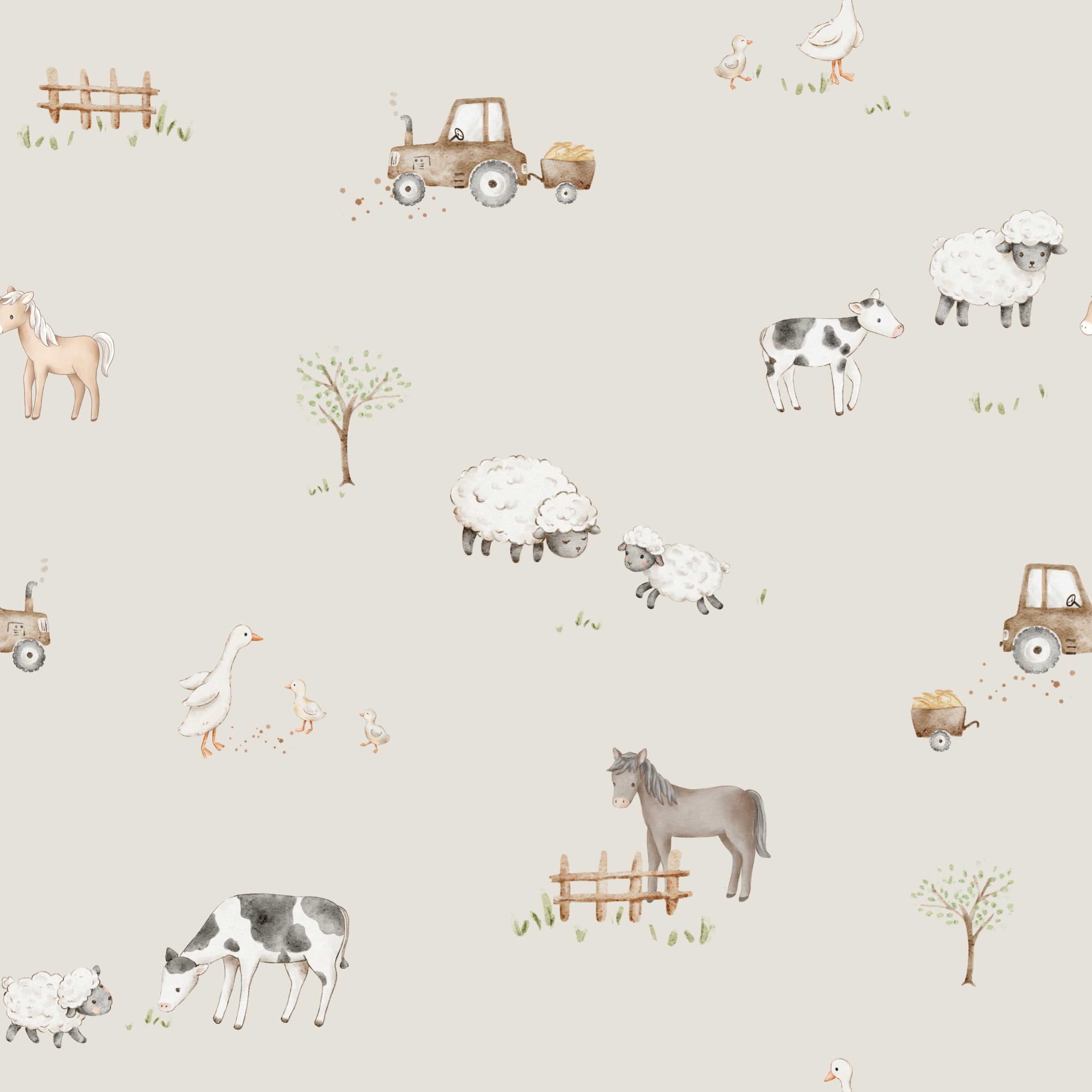 Farm Meadow Ecru