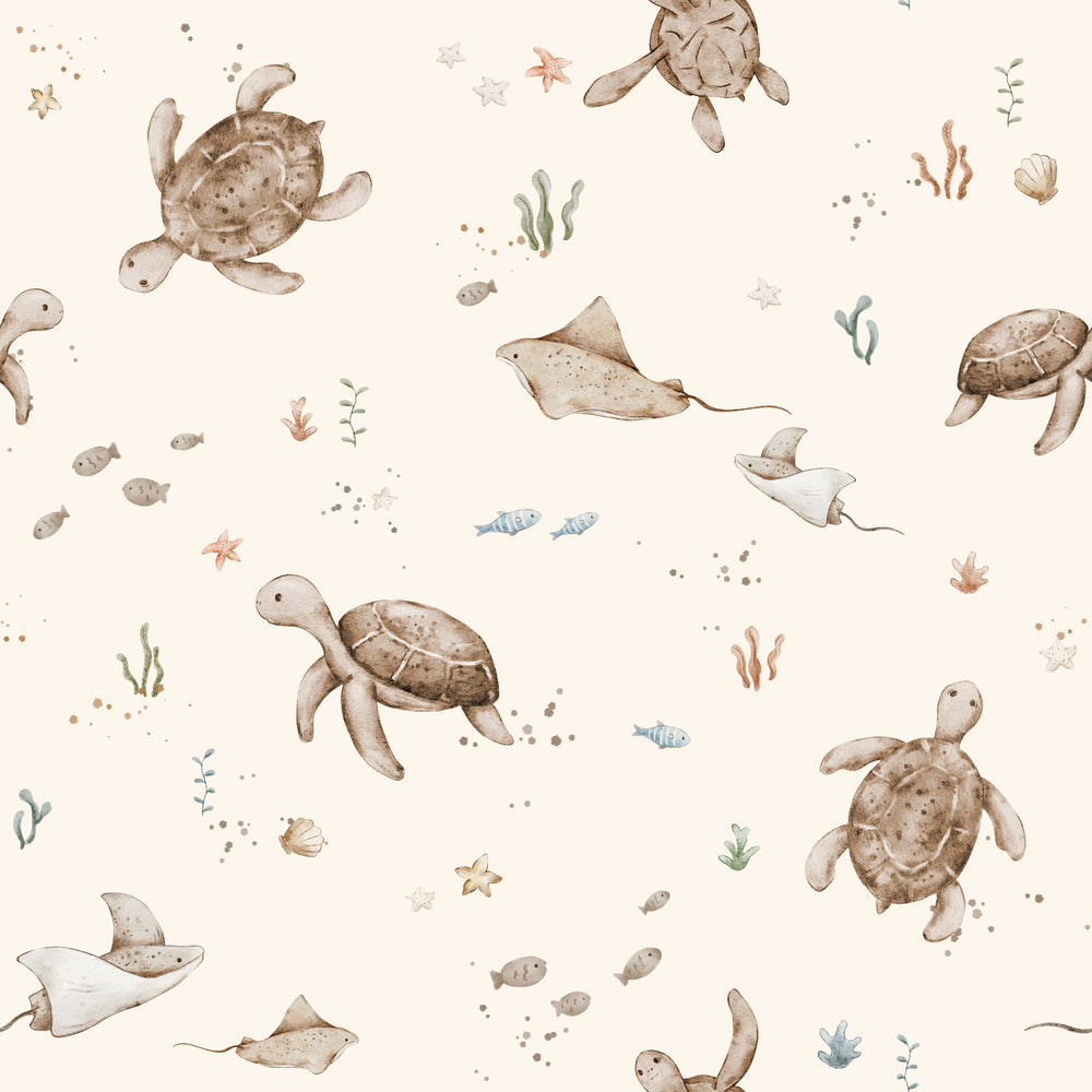 Turtle Land Brown Ivory