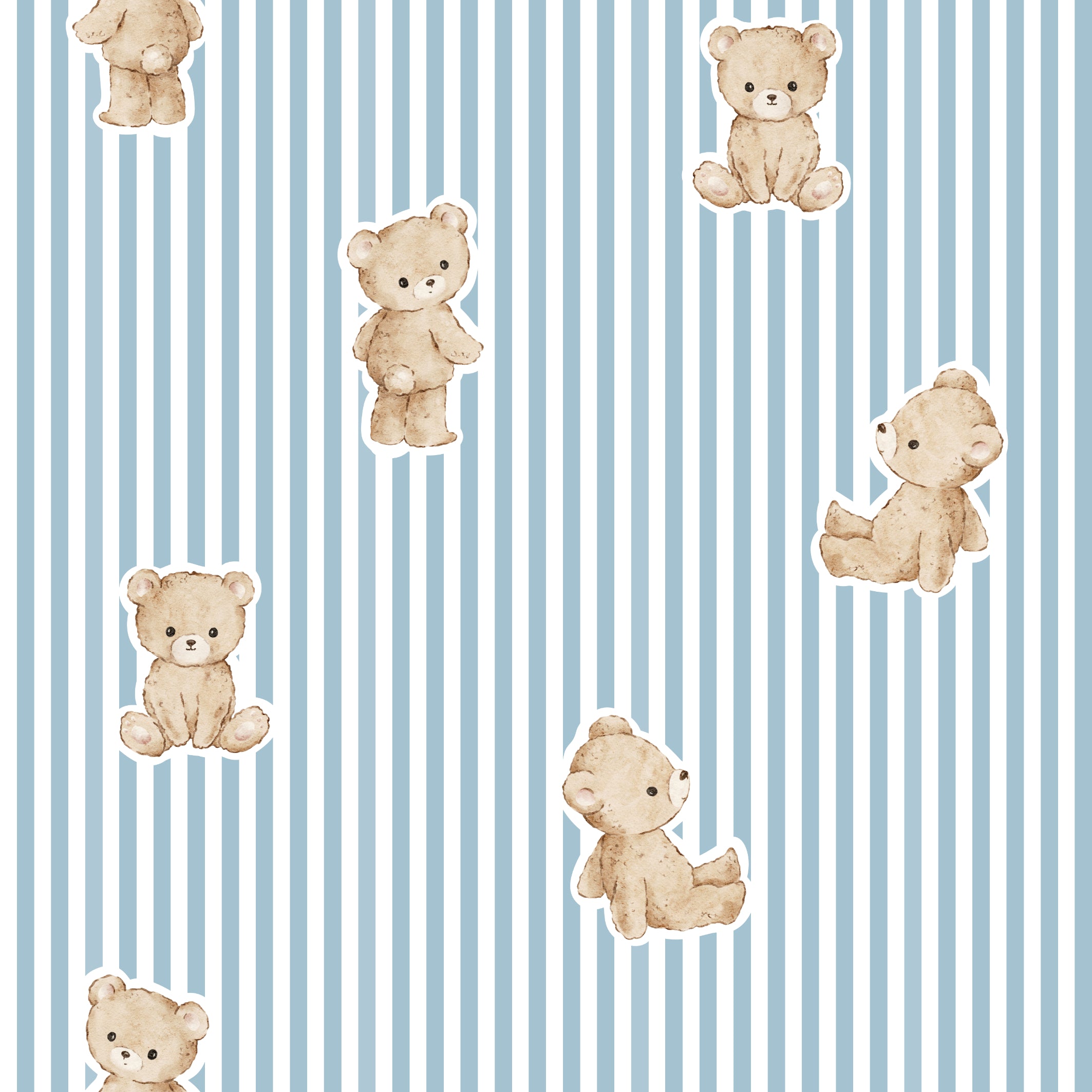 Teddy Blue Stripes