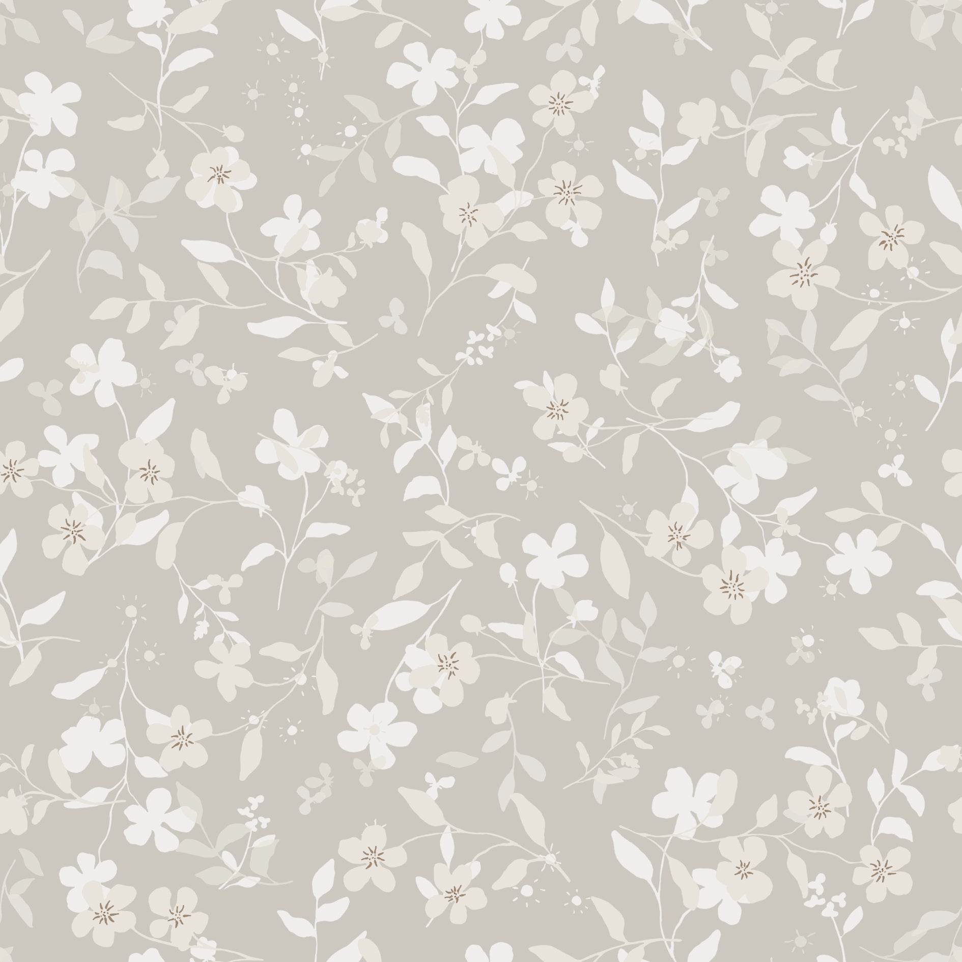 FloralIben Mushroom Grey