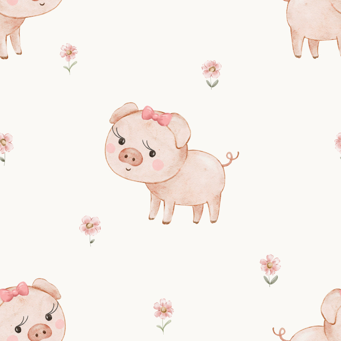 Girl Piglet Off White