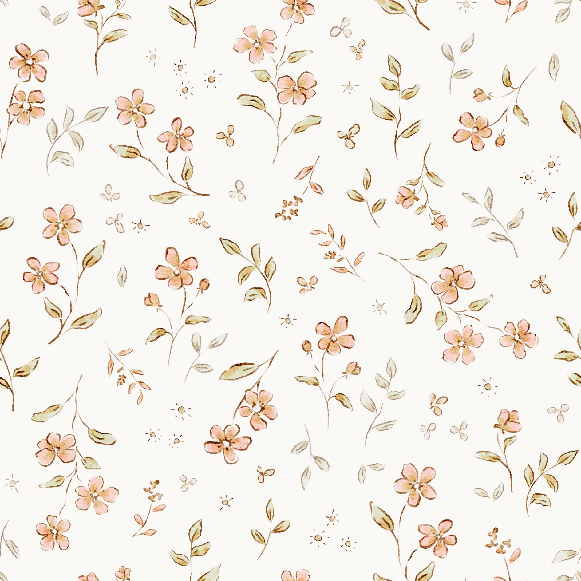 Floral Louise Off White