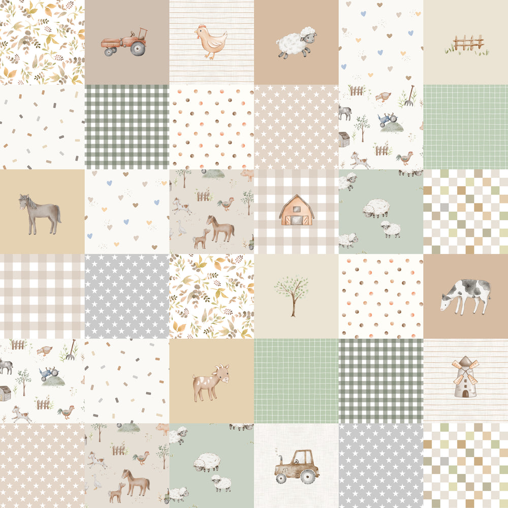 Patchwork Farm – 5cm Squares