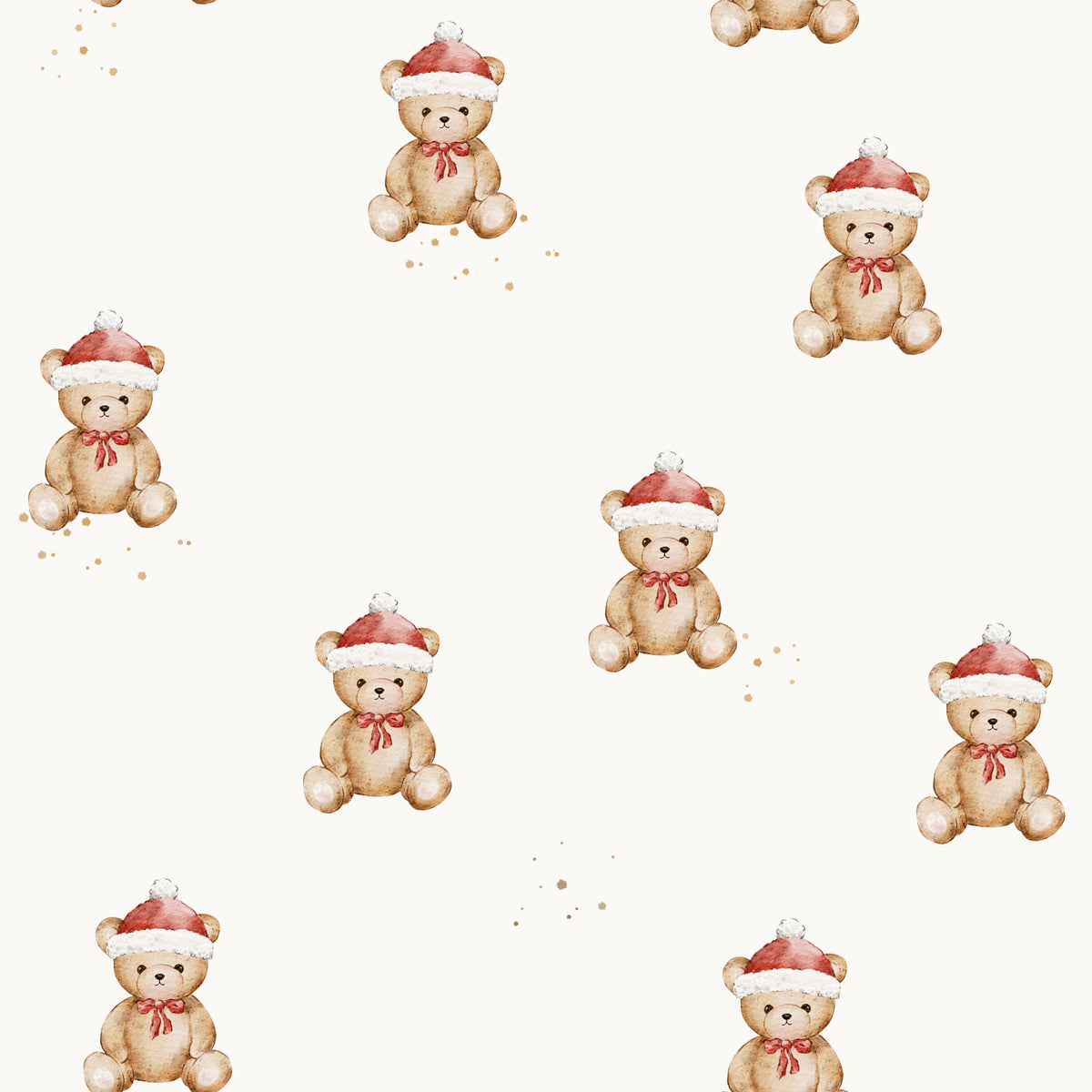William Teddy Xmas Simple – Off White - Family Fabrics B.V.