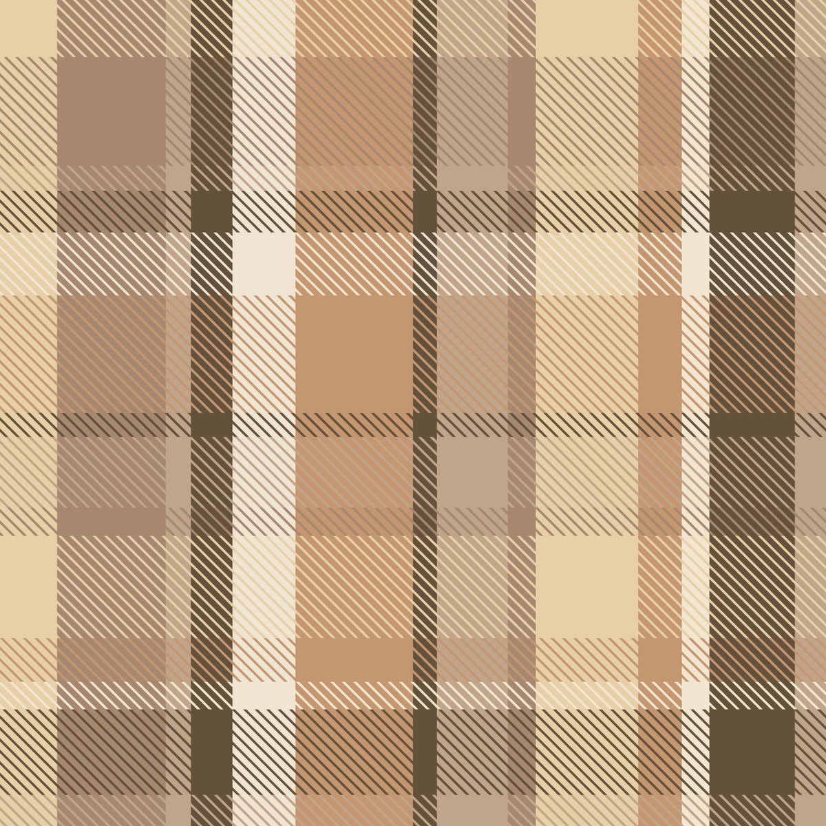 Plaid – Brown Beige - Family Fabrics B.V.