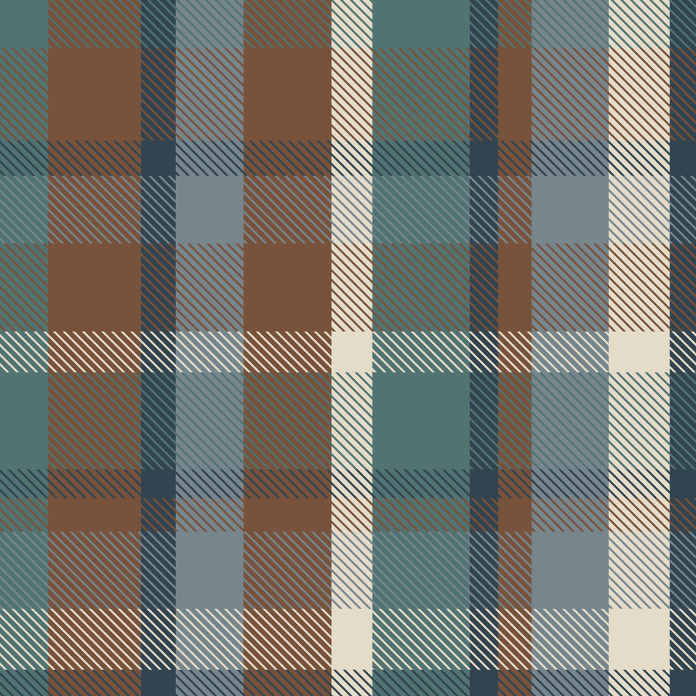 Plaid – Blue Brown